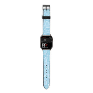 Blue Snakeskin Watch Strap