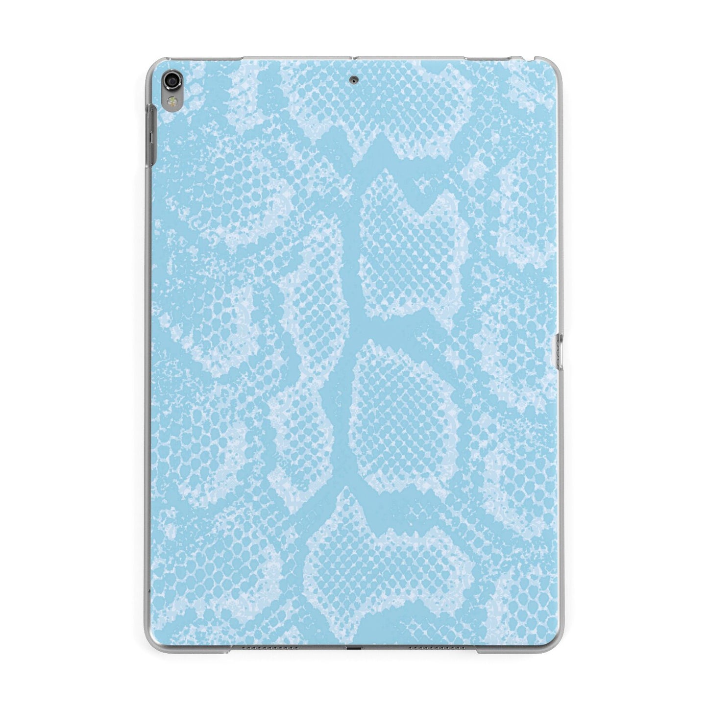 Blue Snakeskin Apple iPad Grey Case