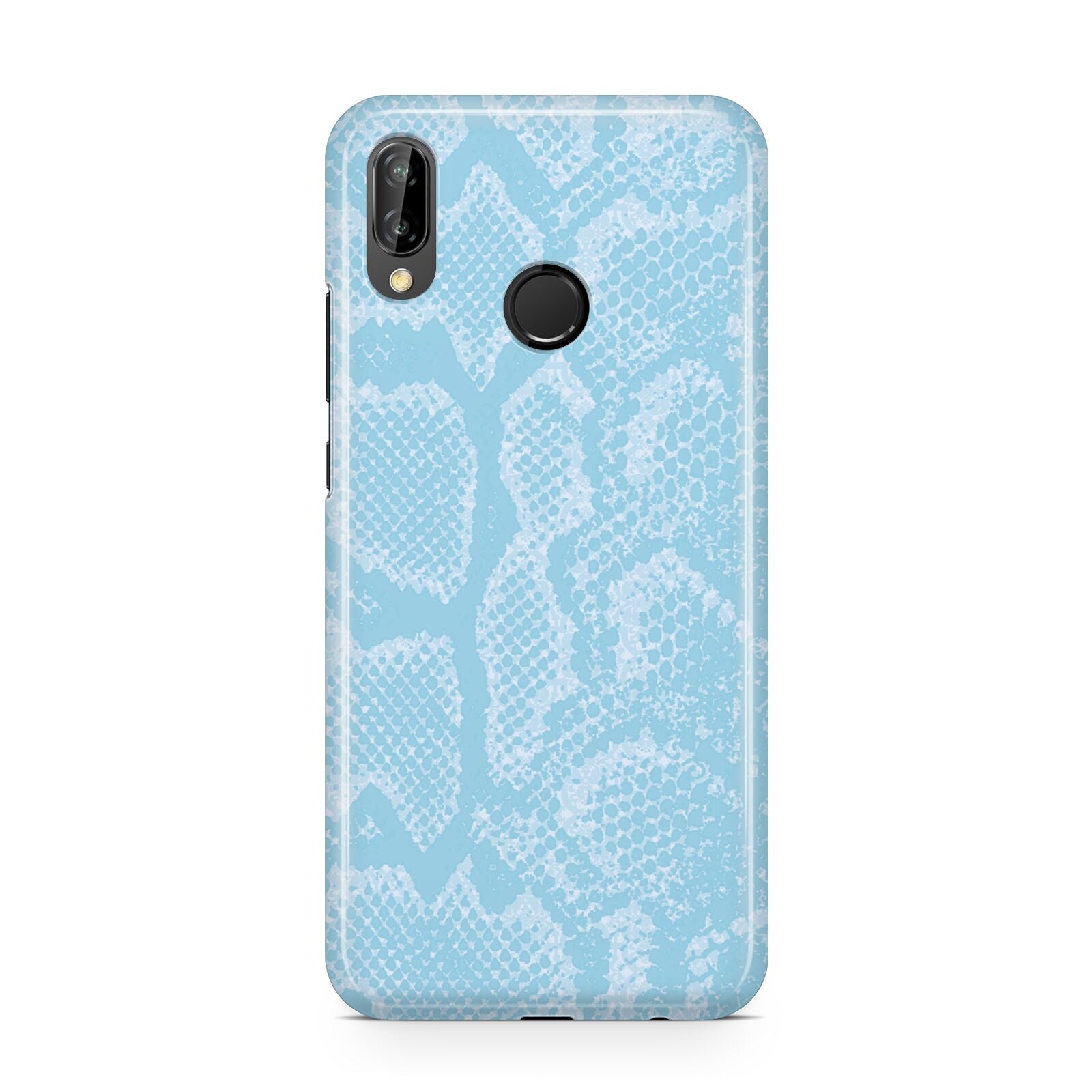 Blue Snakeskin Huawei P20 Lite Phone Case