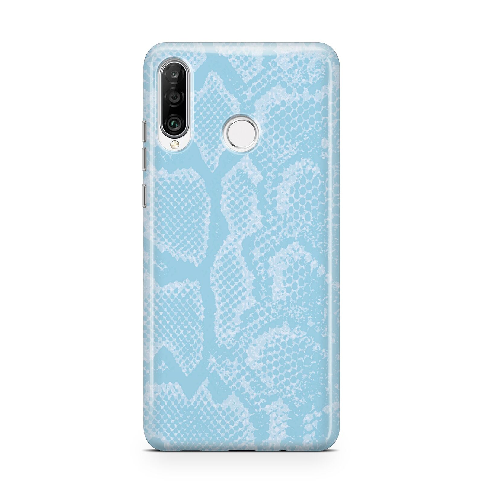 Blue Snakeskin Huawei P30 Lite Phone Case