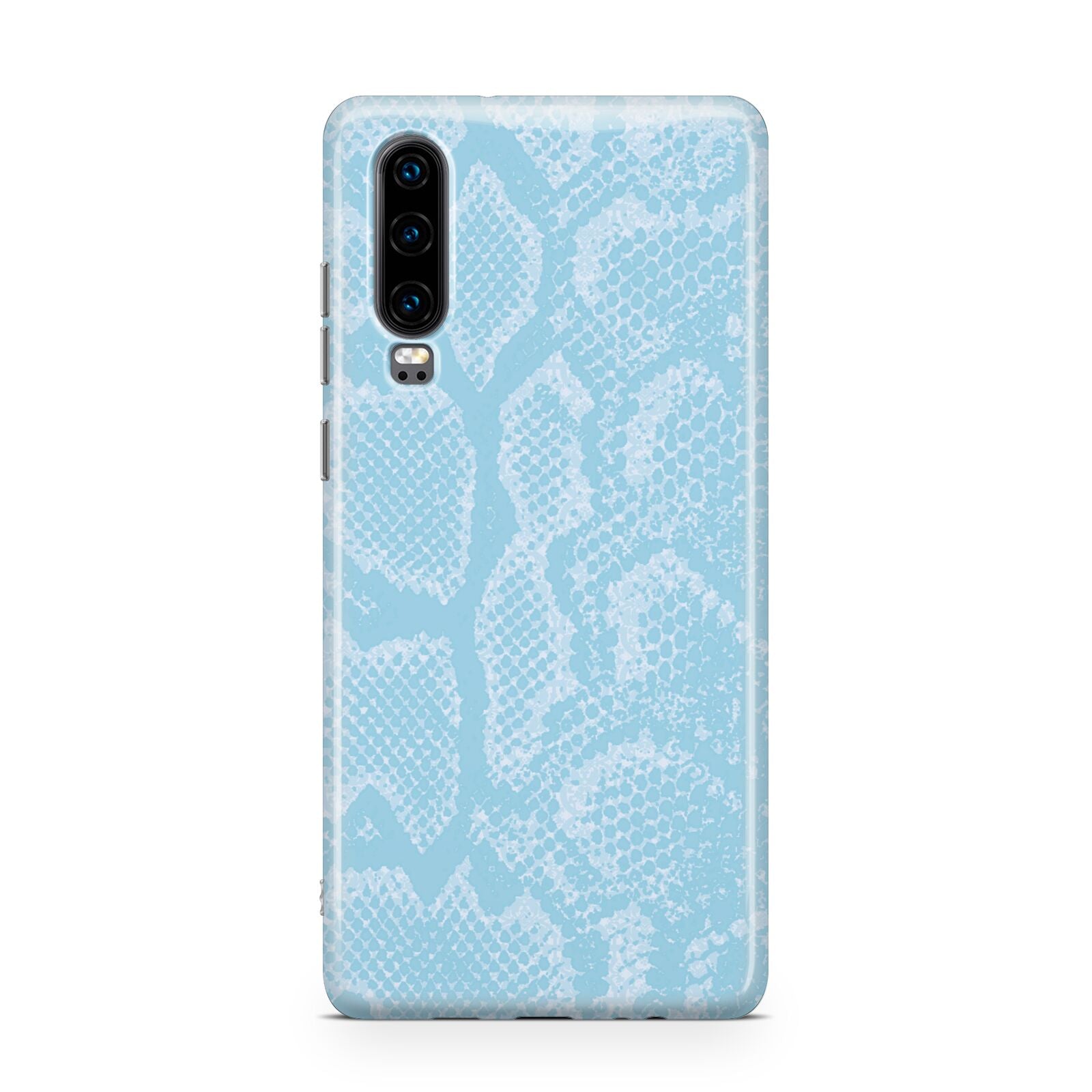 Blue Snakeskin Huawei P30 Phone Case