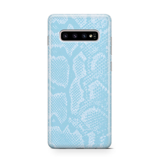 Blue Snakeskin Protective Samsung Galaxy Case