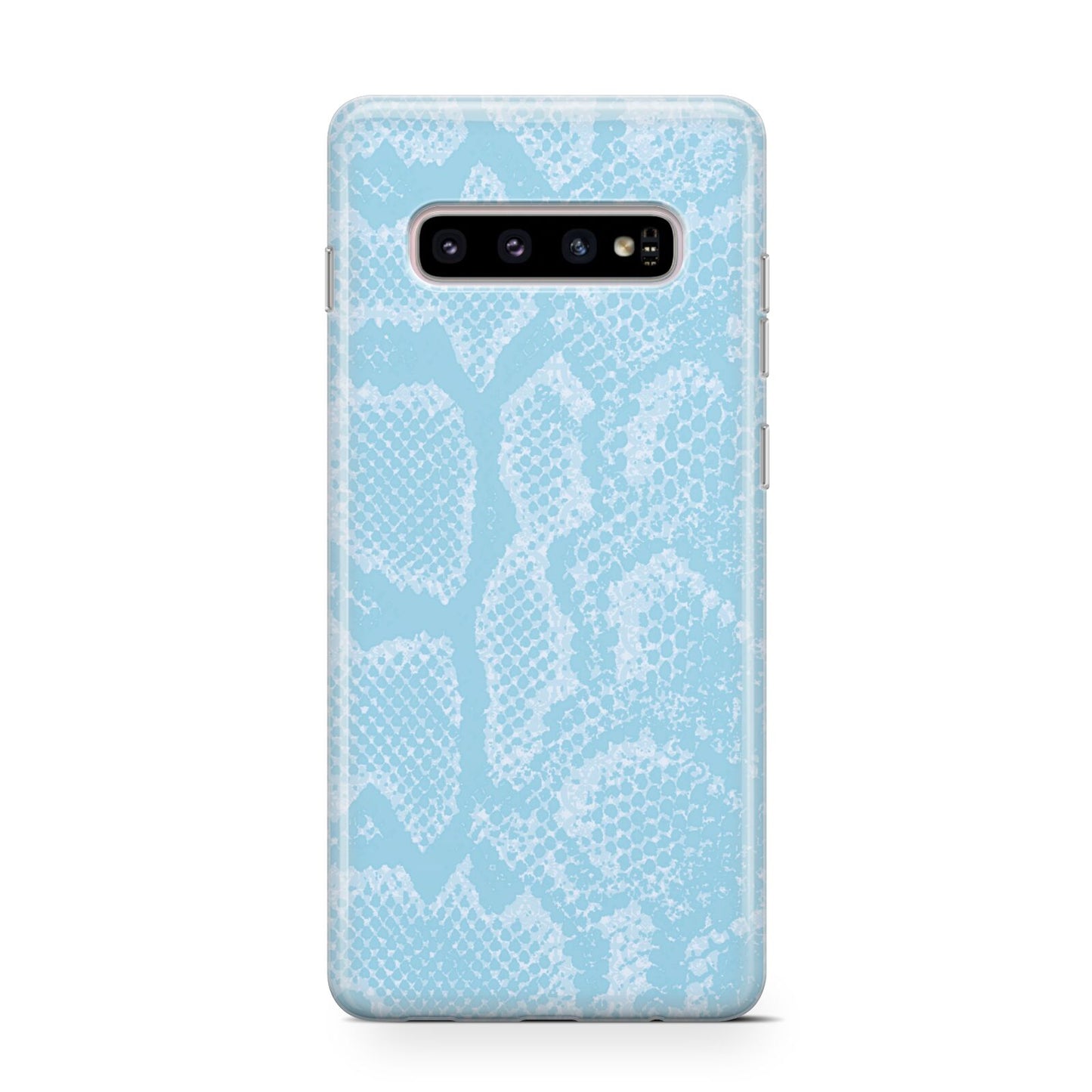 Blue Snakeskin Samsung Galaxy S10 Case