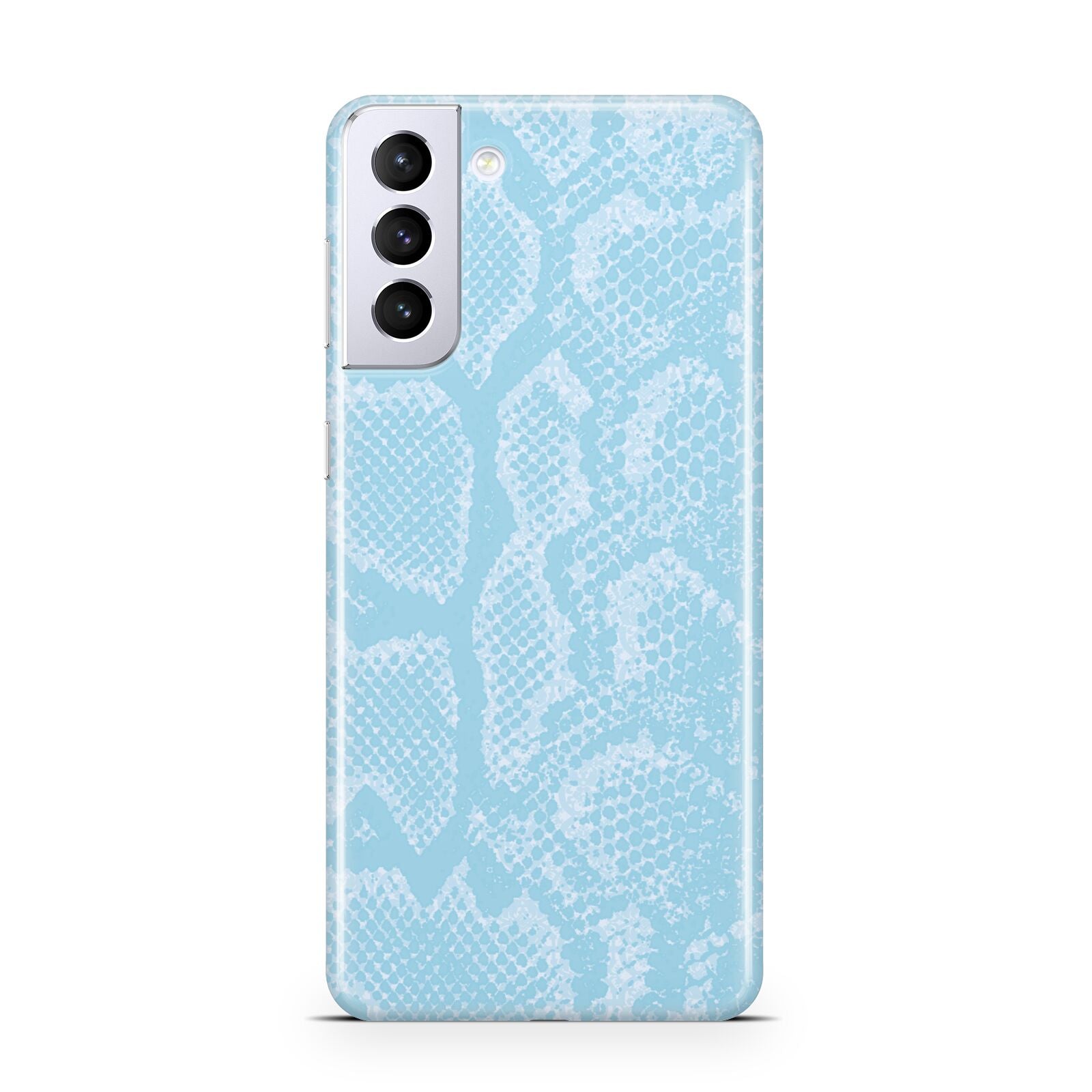 Blue Snakeskin Samsung S21 Plus Case