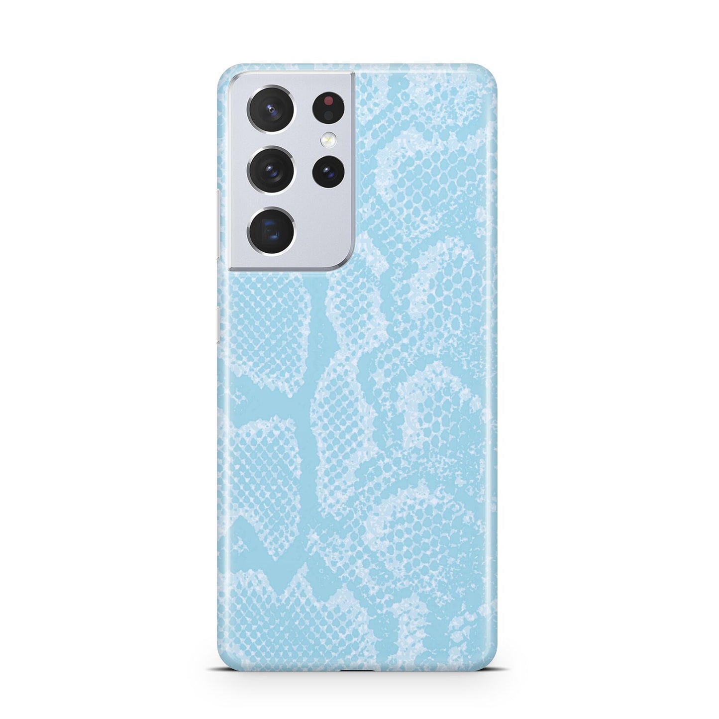 Blue Snakeskin Samsung S21 Ultra Case