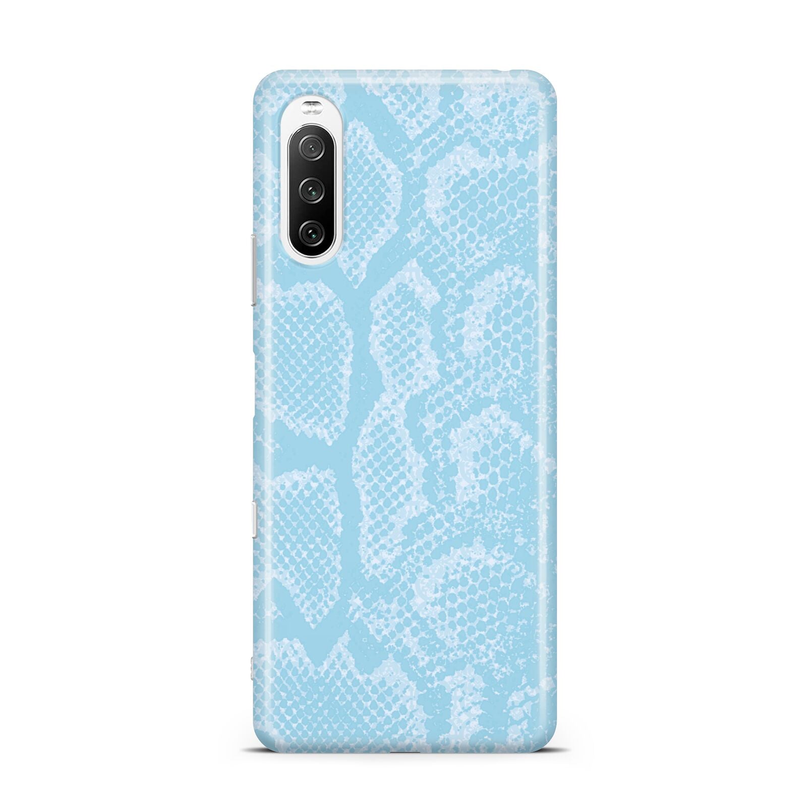 Blue Snakeskin Sony Xperia 10 III Case