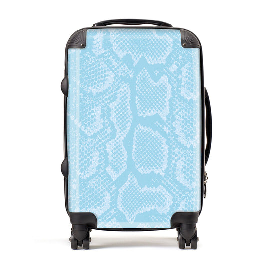 Blue Snakeskin Suitcase