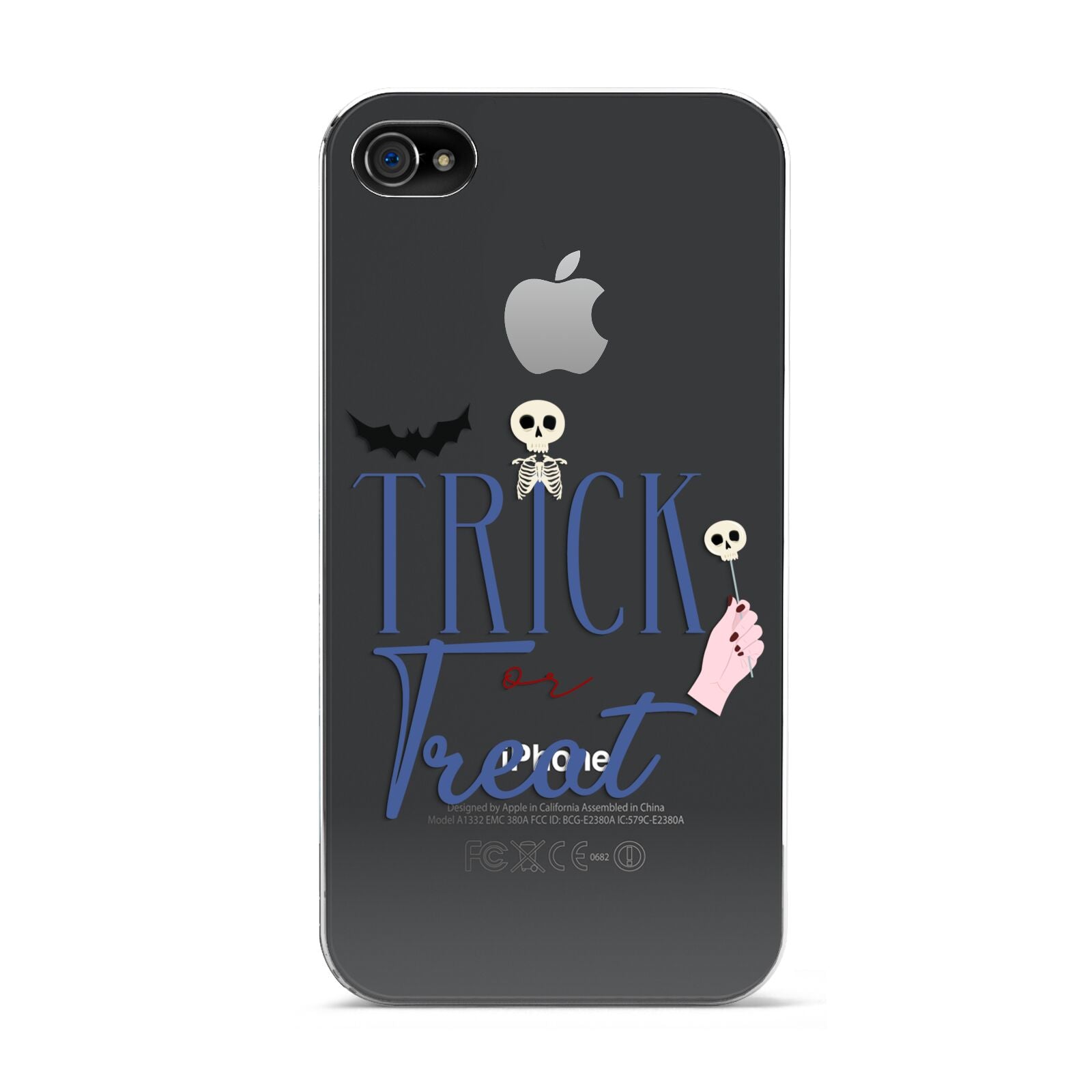 Blue Trick or Treat Apple iPhone 4s Case