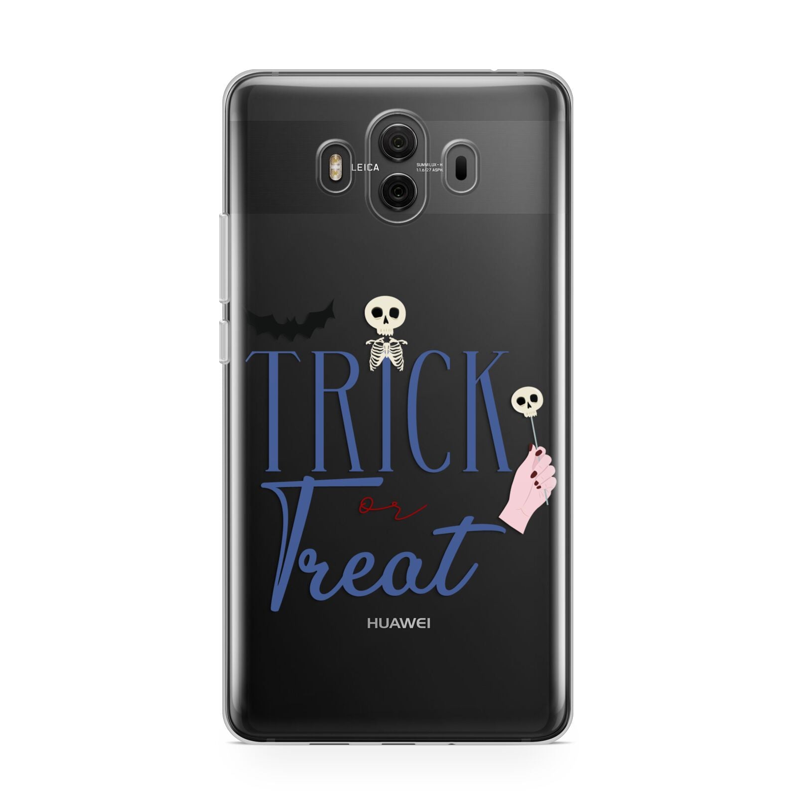 Blue Trick or Treat Huawei Mate 10 Protective Phone Case