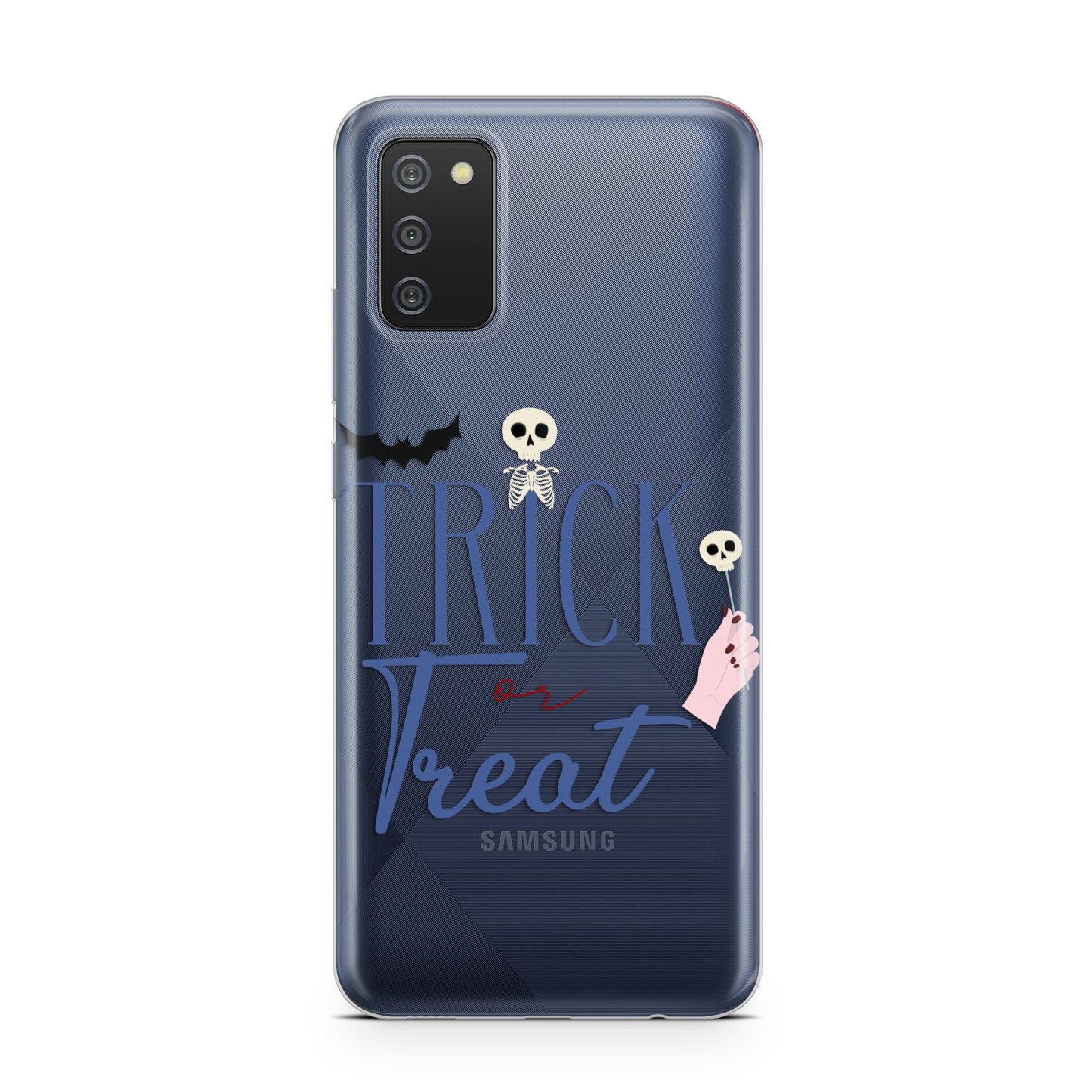 Blue Trick or Treat Samsung A02s Case