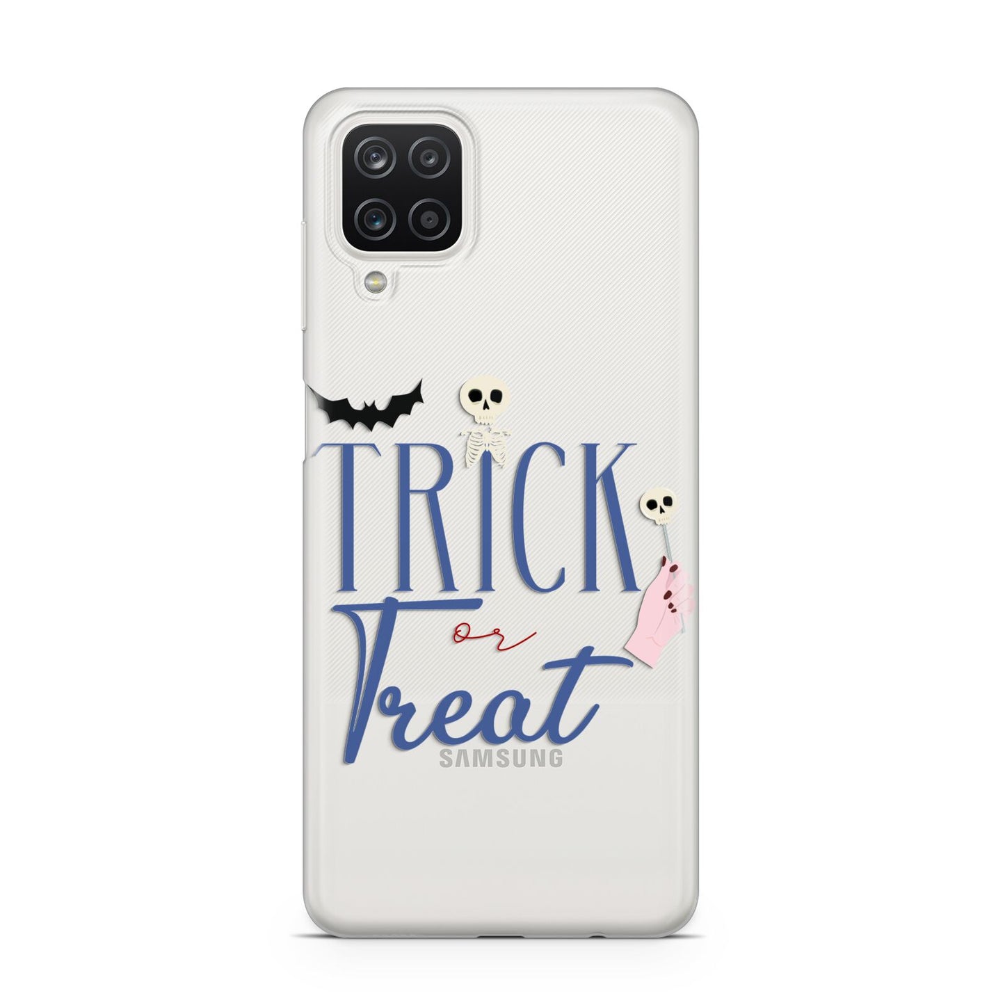 Blue Trick or Treat Samsung A12 Case