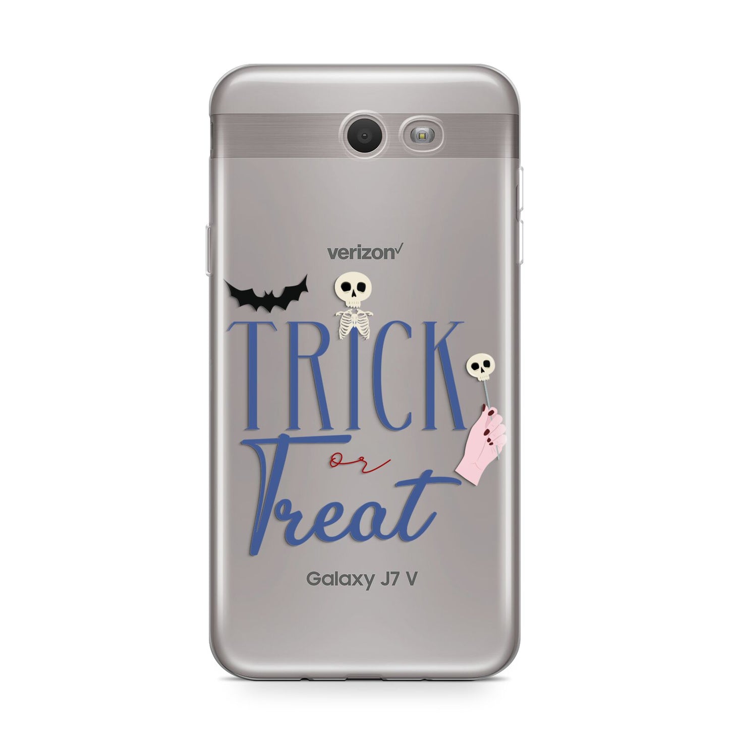 Blue Trick or Treat Samsung Galaxy J7 2017 Case