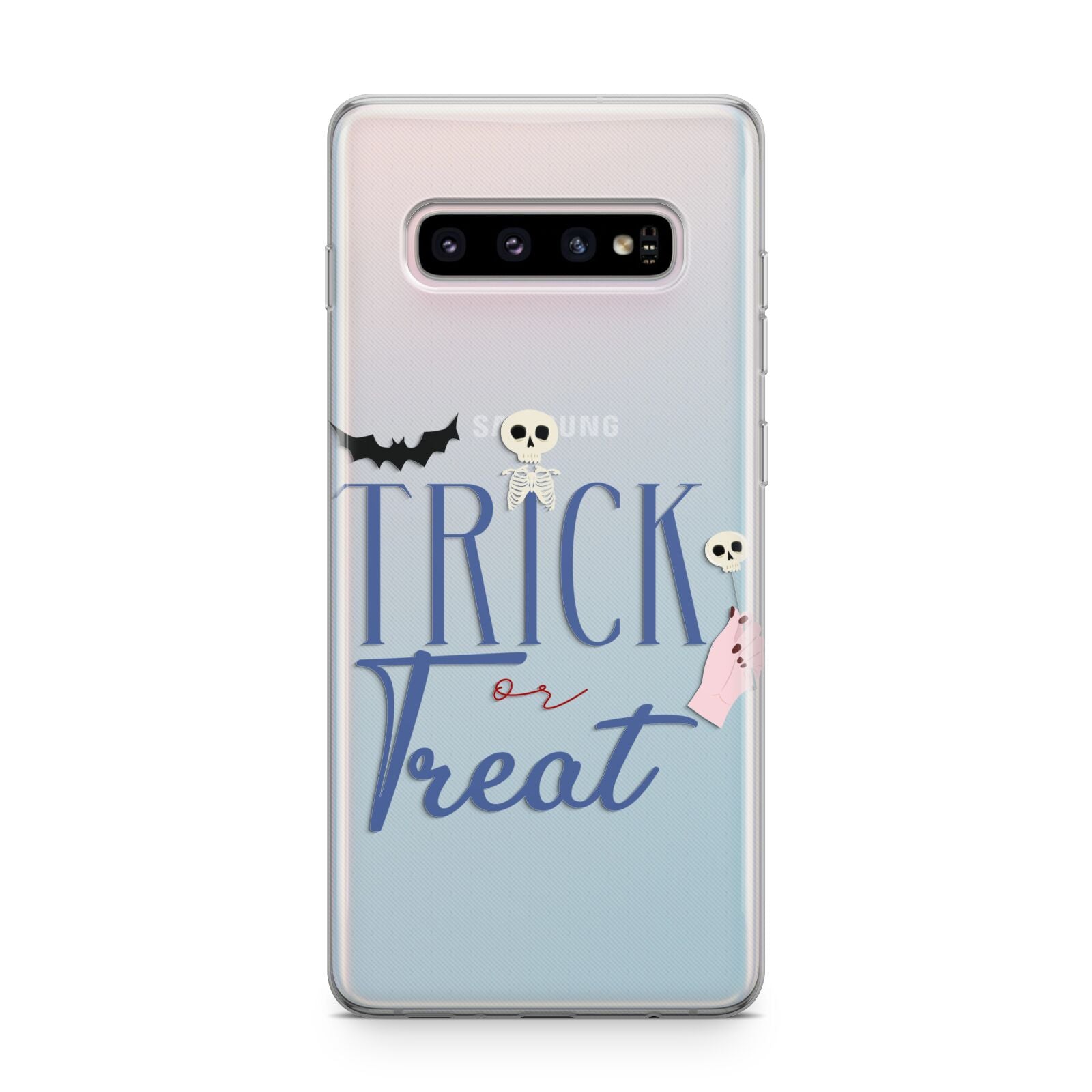 Blue Trick or Treat Samsung Galaxy S10 Plus Case