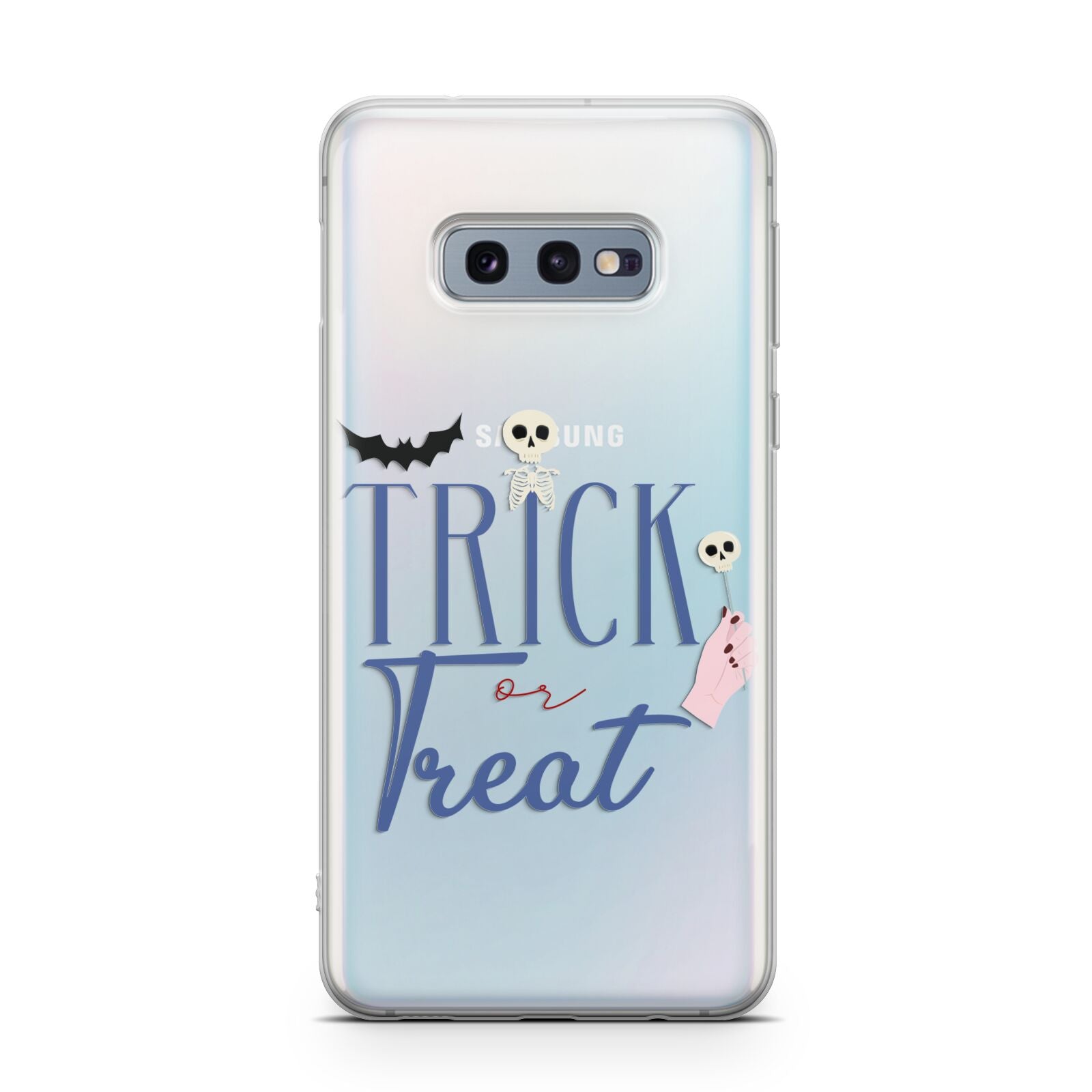 Blue Trick or Treat Samsung Galaxy S10E Case