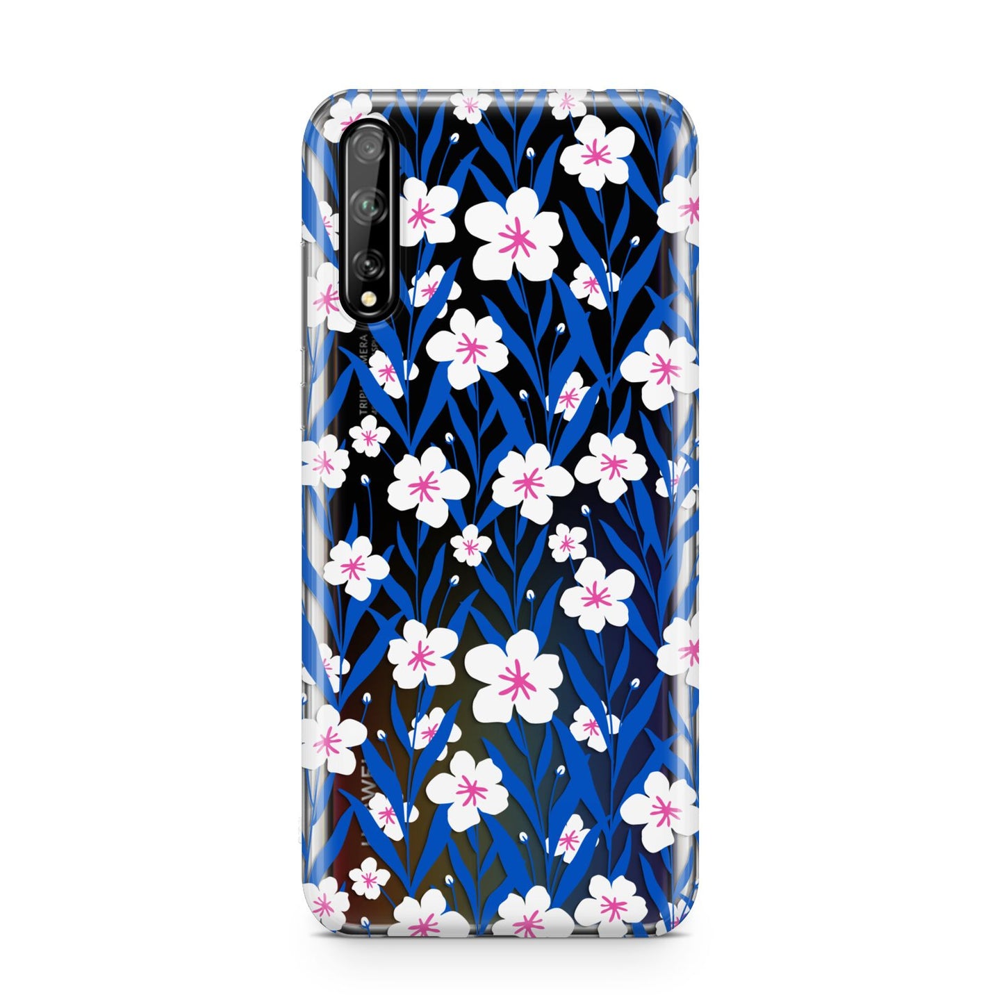 Blue and White Flowers Huawei Enjoy 10s Phone Case