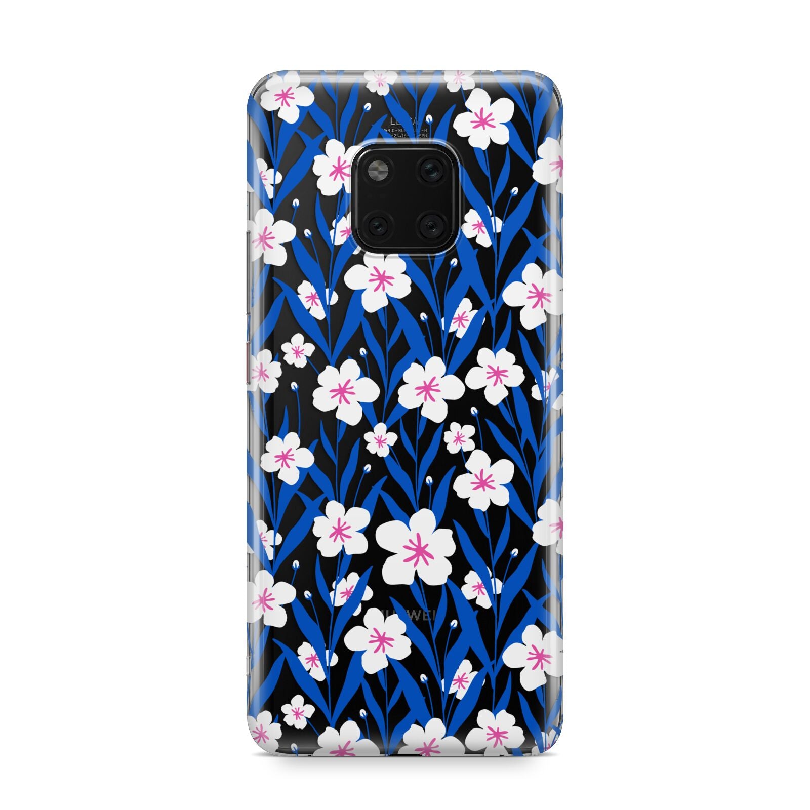 Blue and White Flowers Huawei Mate 20 Pro Phone Case