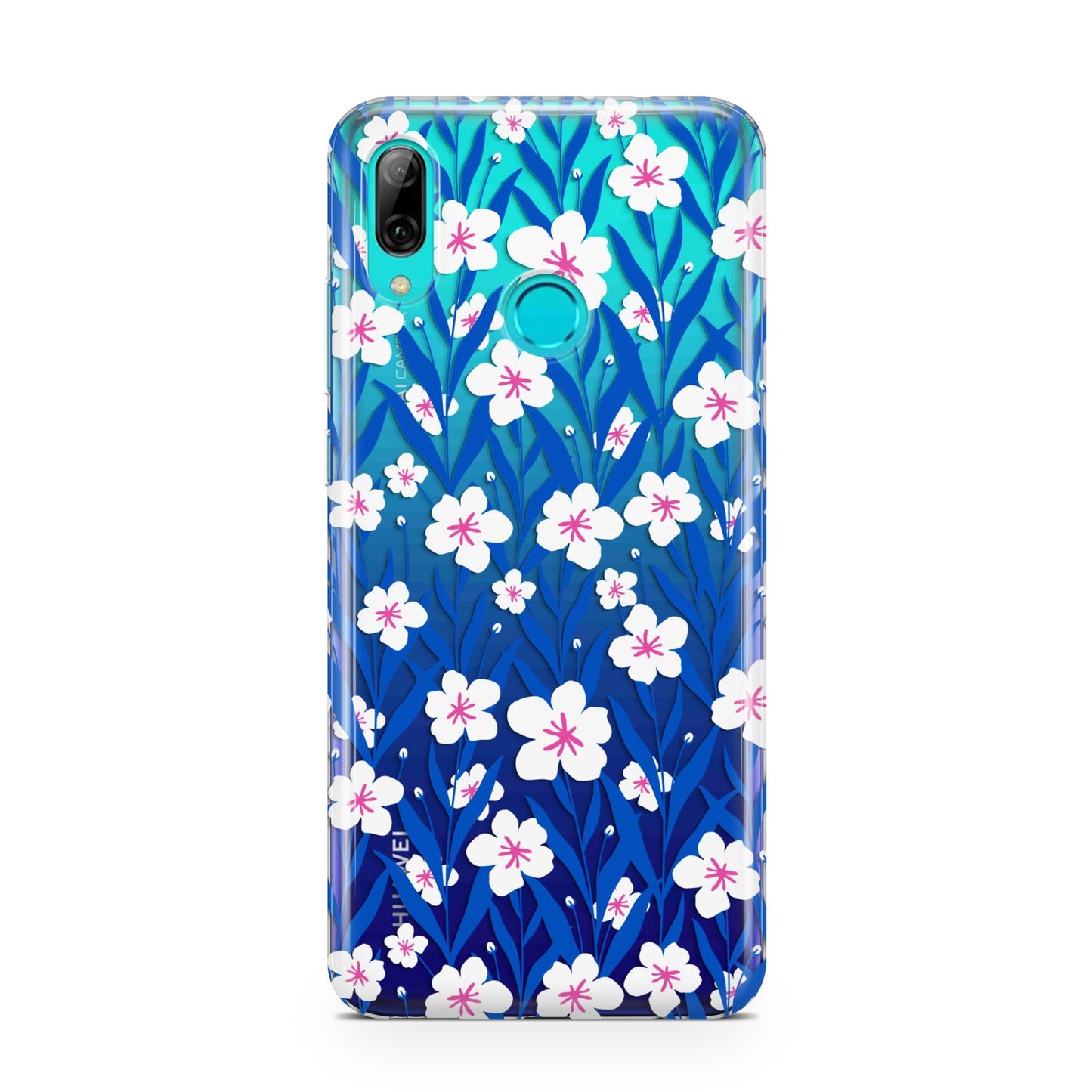 Blue and White Flowers Huawei P Smart 2019 Case