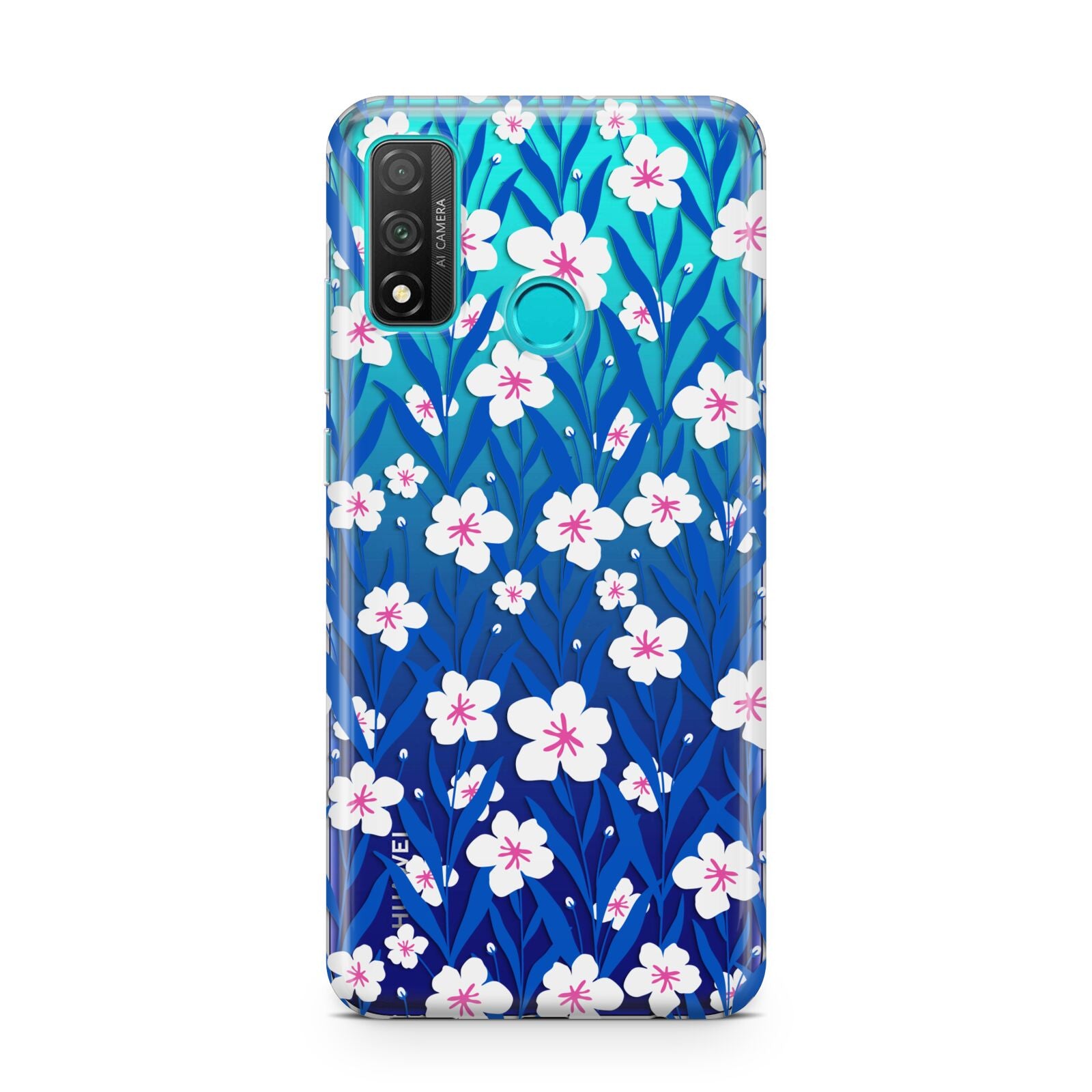 Blue and White Flowers Huawei P Smart 2020