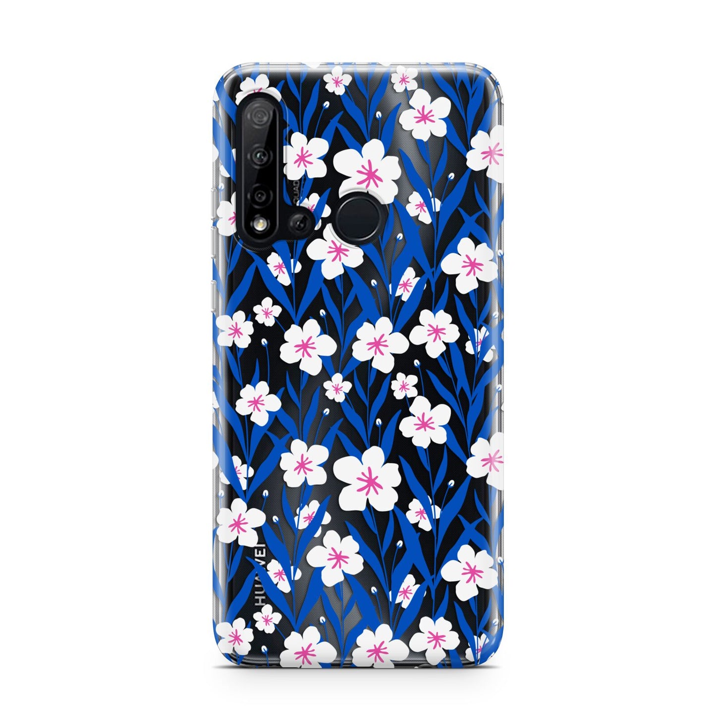 Blue and White Flowers Huawei P20 Lite 5G Phone Case