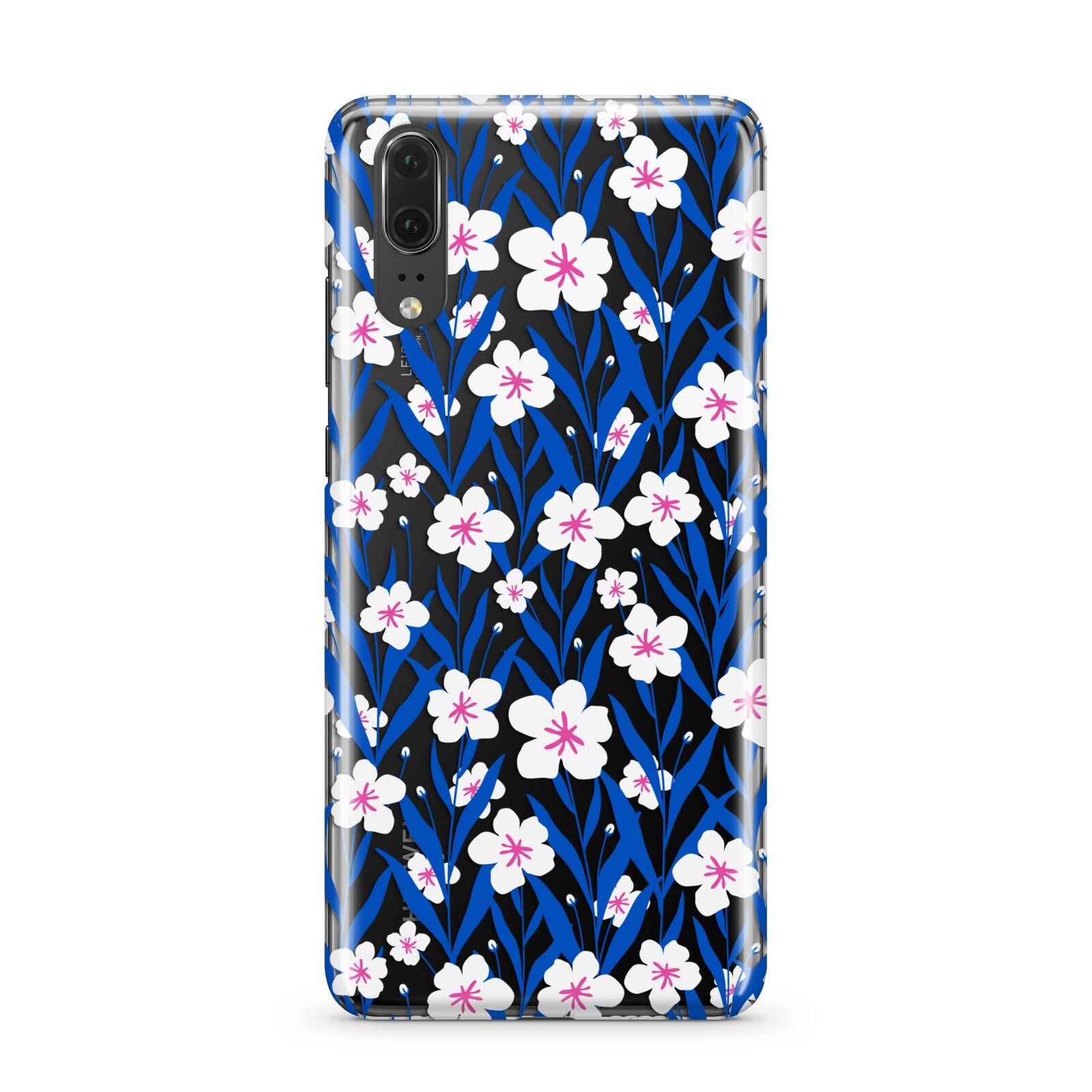 Blue and White Flowers Huawei P20 Phone Case