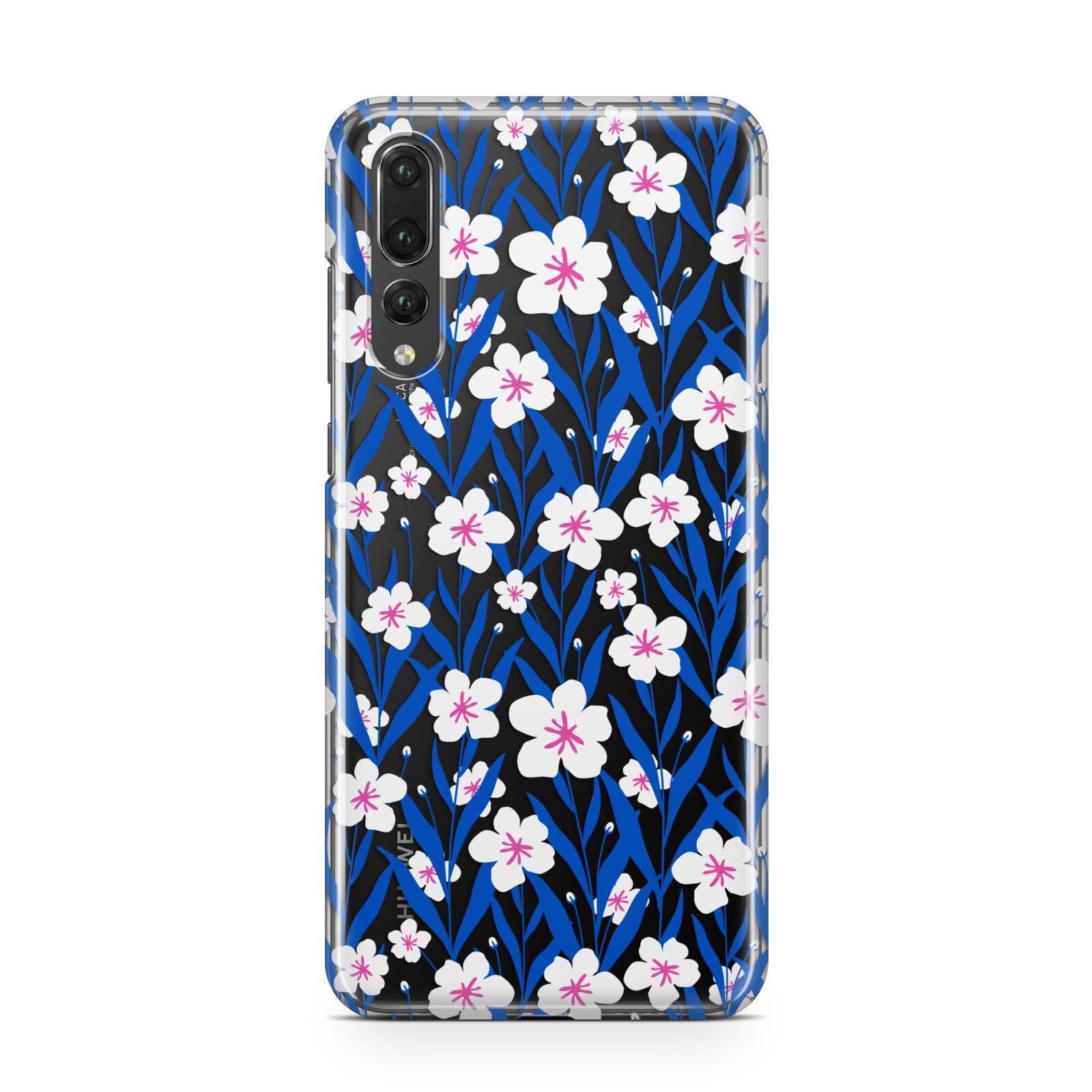 Blue and White Flowers Huawei P20 Pro Phone Case