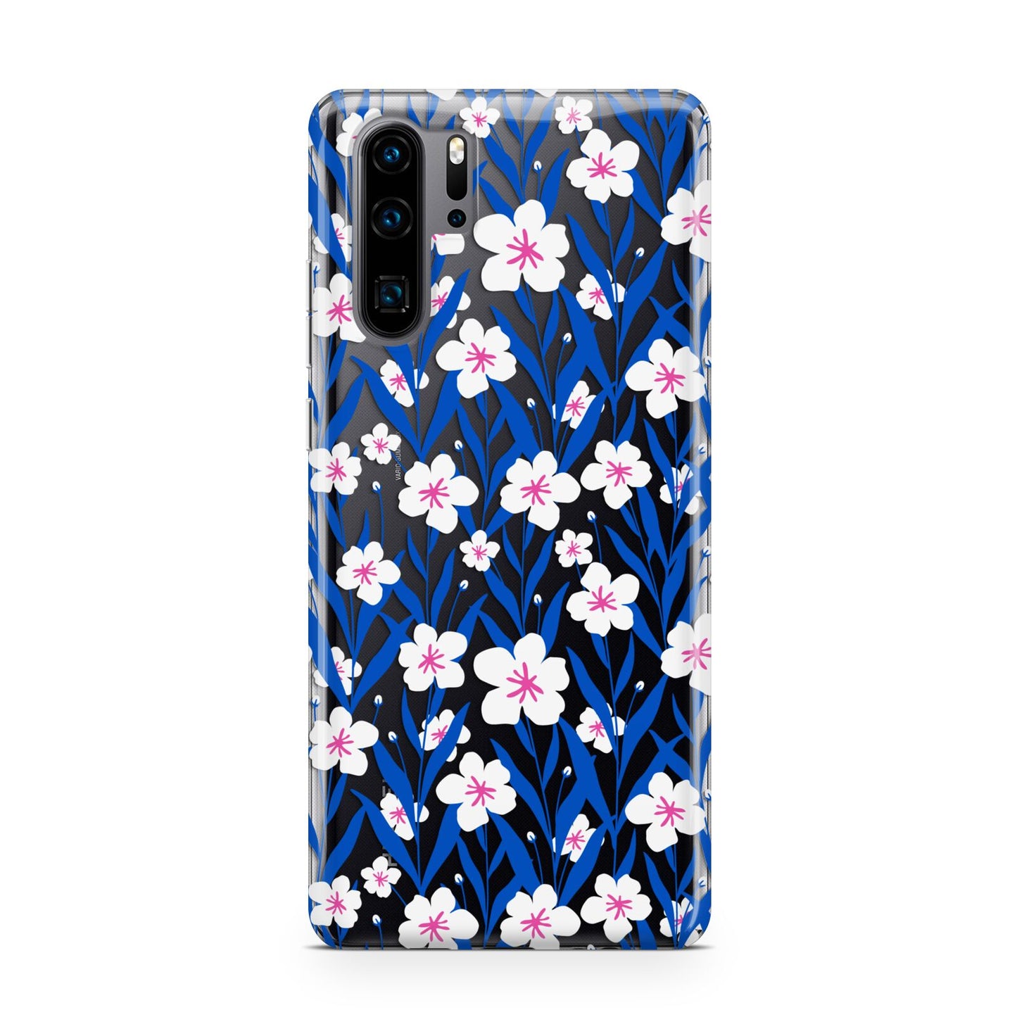 Blue and White Flowers Huawei P30 Pro Phone Case