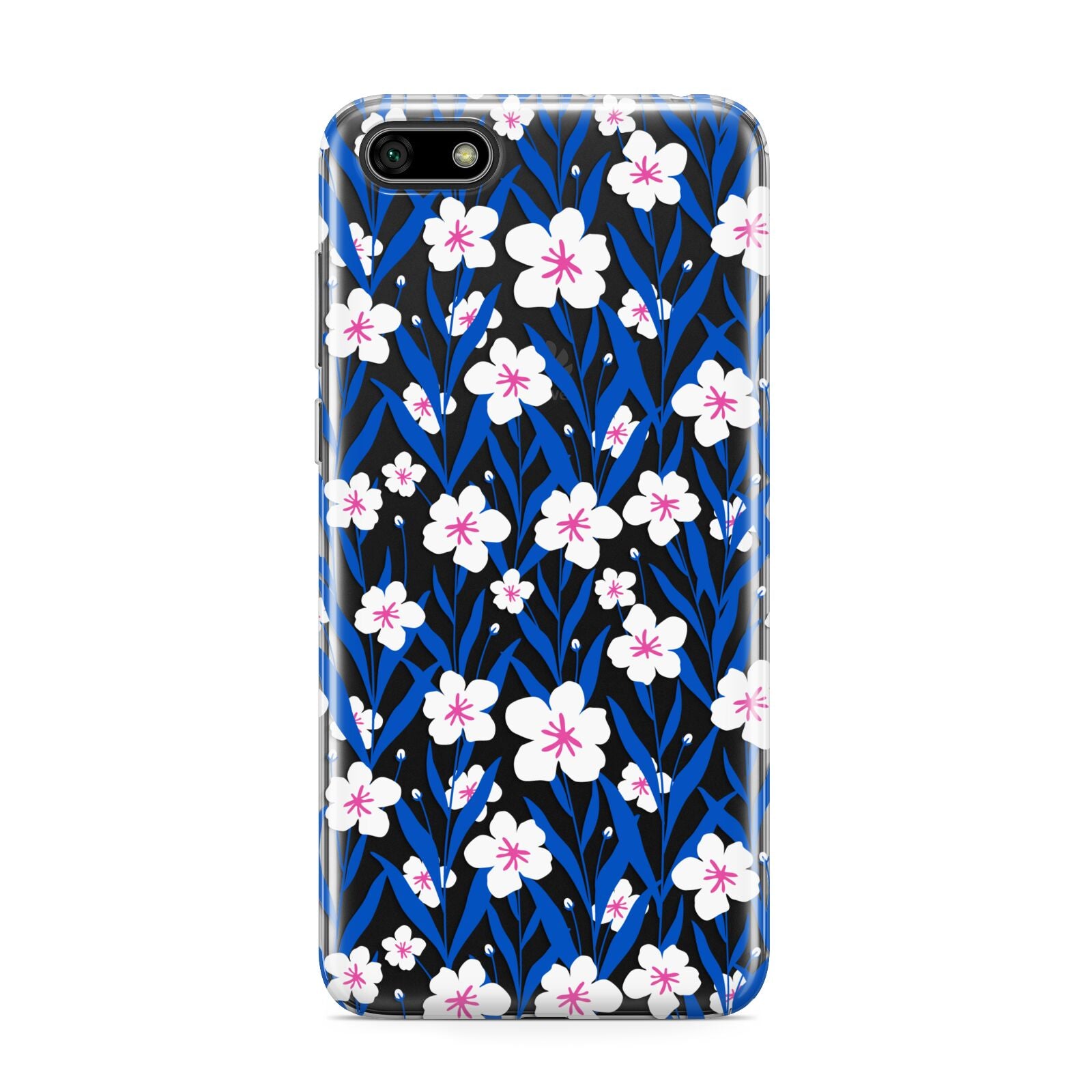 Blue and White Flowers Huawei Y5 Prime 2018 Phone Case