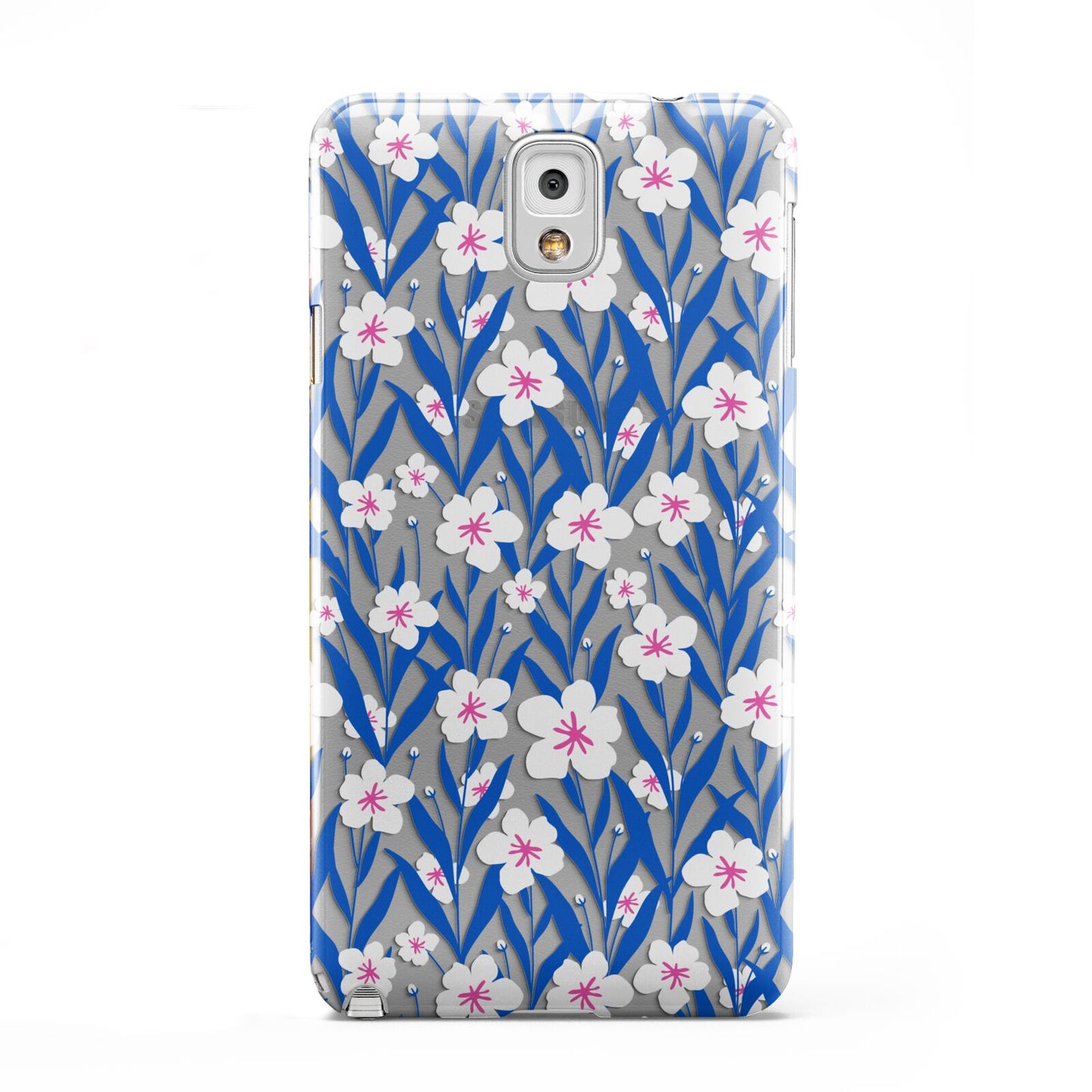 Blue and White Flowers Samsung Galaxy Note 3 Case