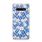 Blue and White Flowers Samsung Galaxy S10 Plus Case
