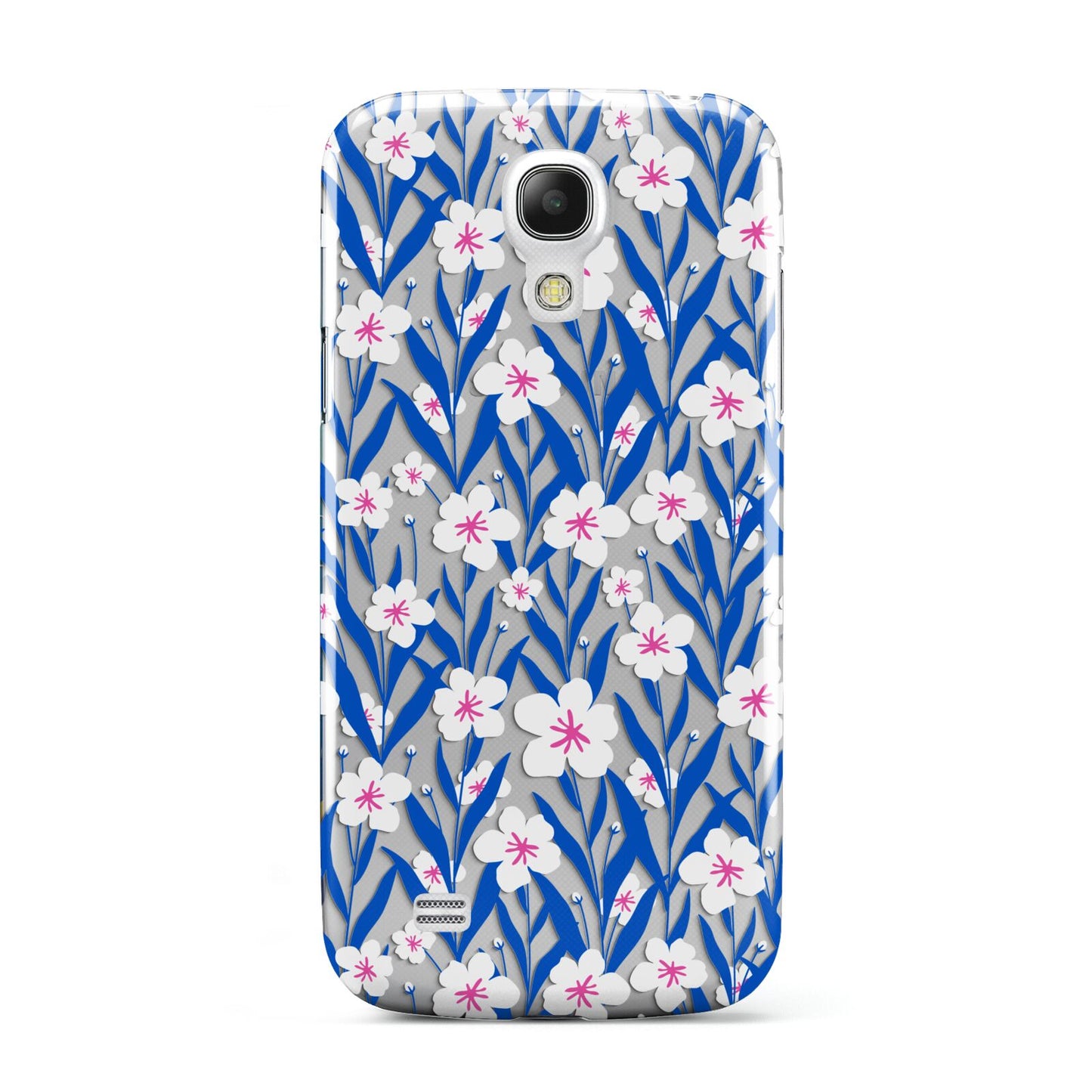 Blue and White Flowers Samsung Galaxy S4 Mini Case