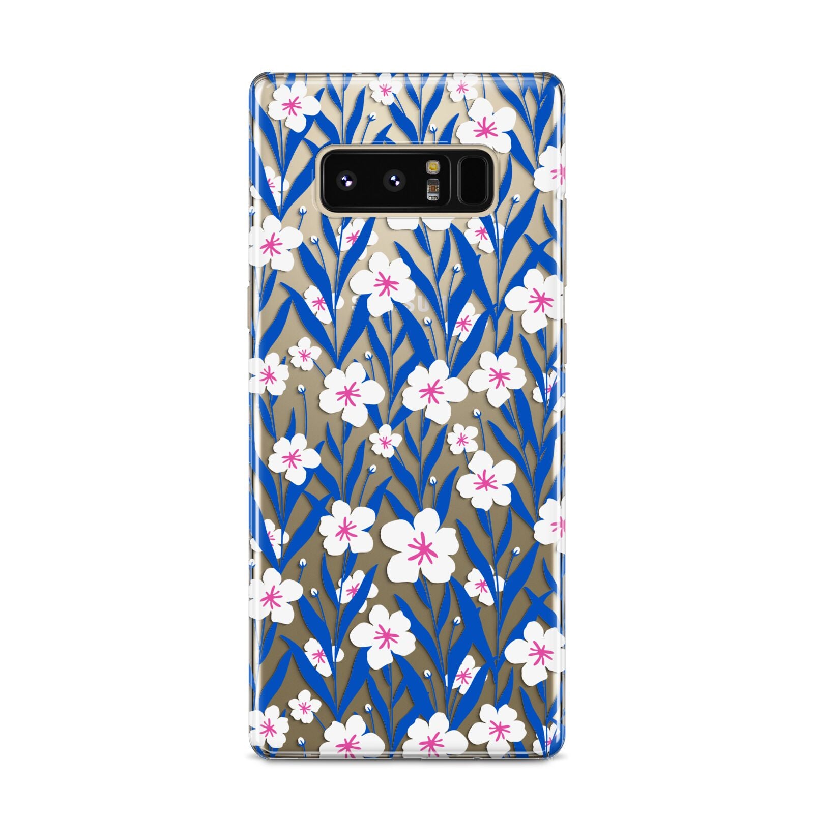 Blue and White Flowers Samsung Galaxy S8 Case