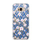 Blue and White Flowers Samsung Galaxy S8 Plus Case