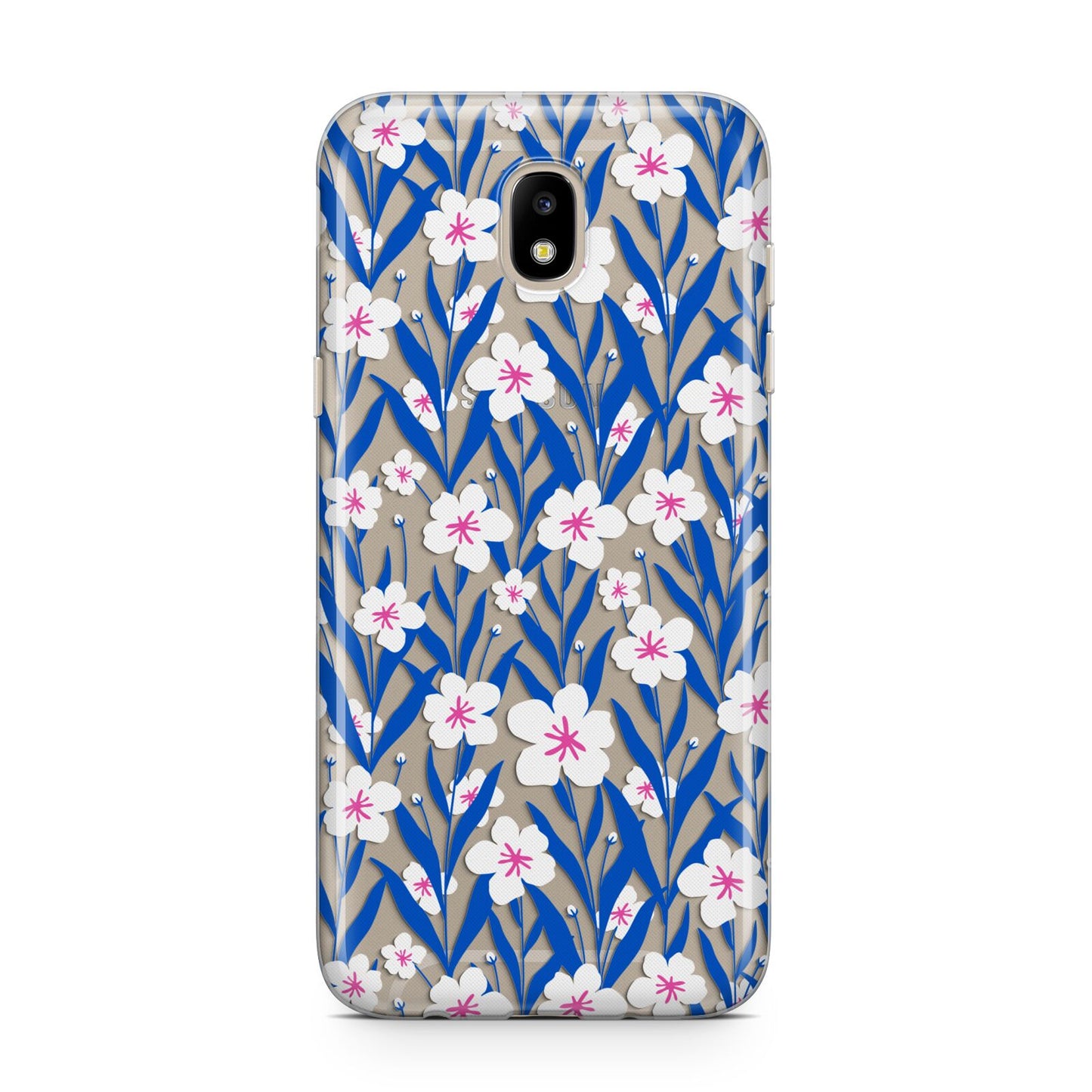 Blue and White Flowers Samsung J5 2017 Case