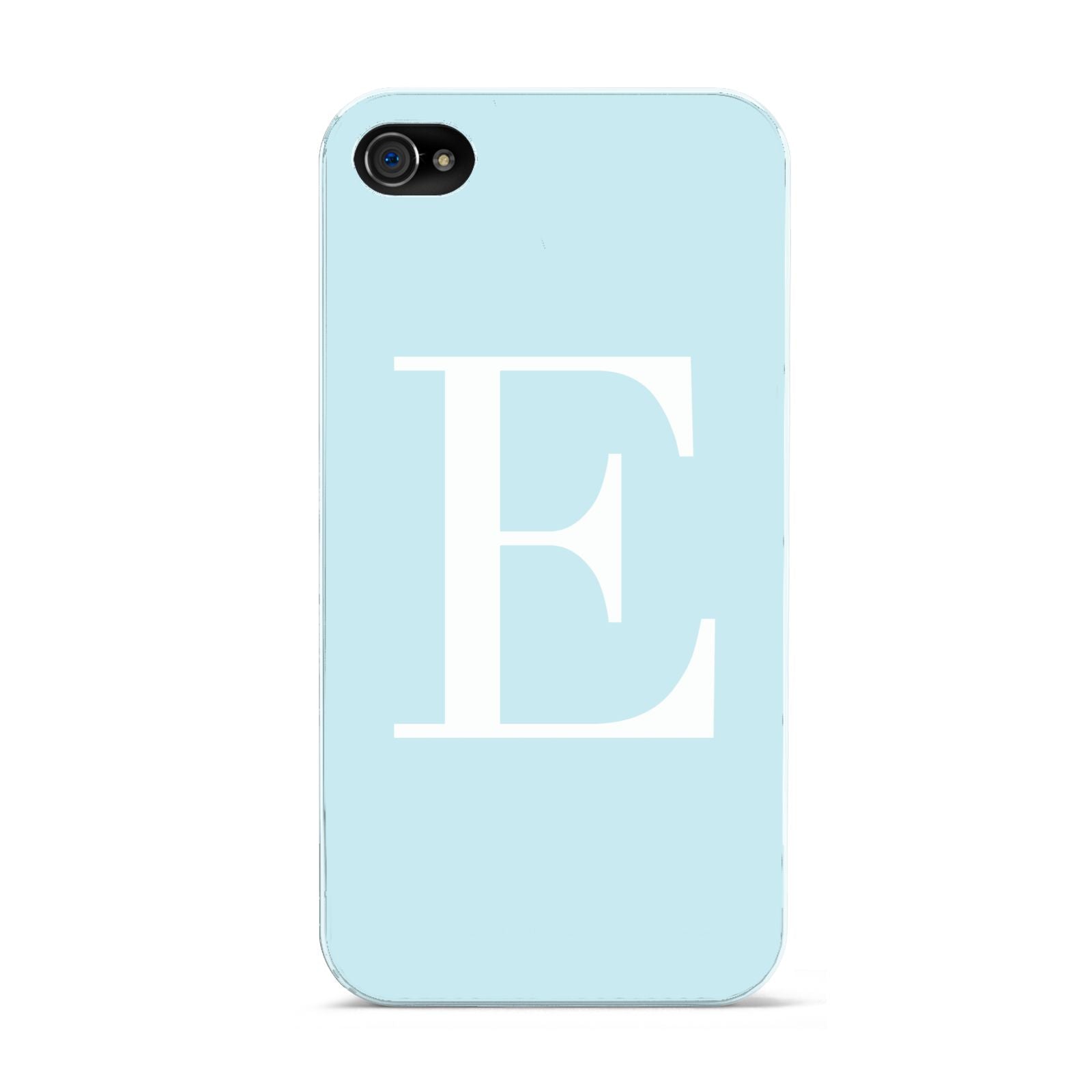 Blue with White Personalised Monogram Apple iPhone 4s Case