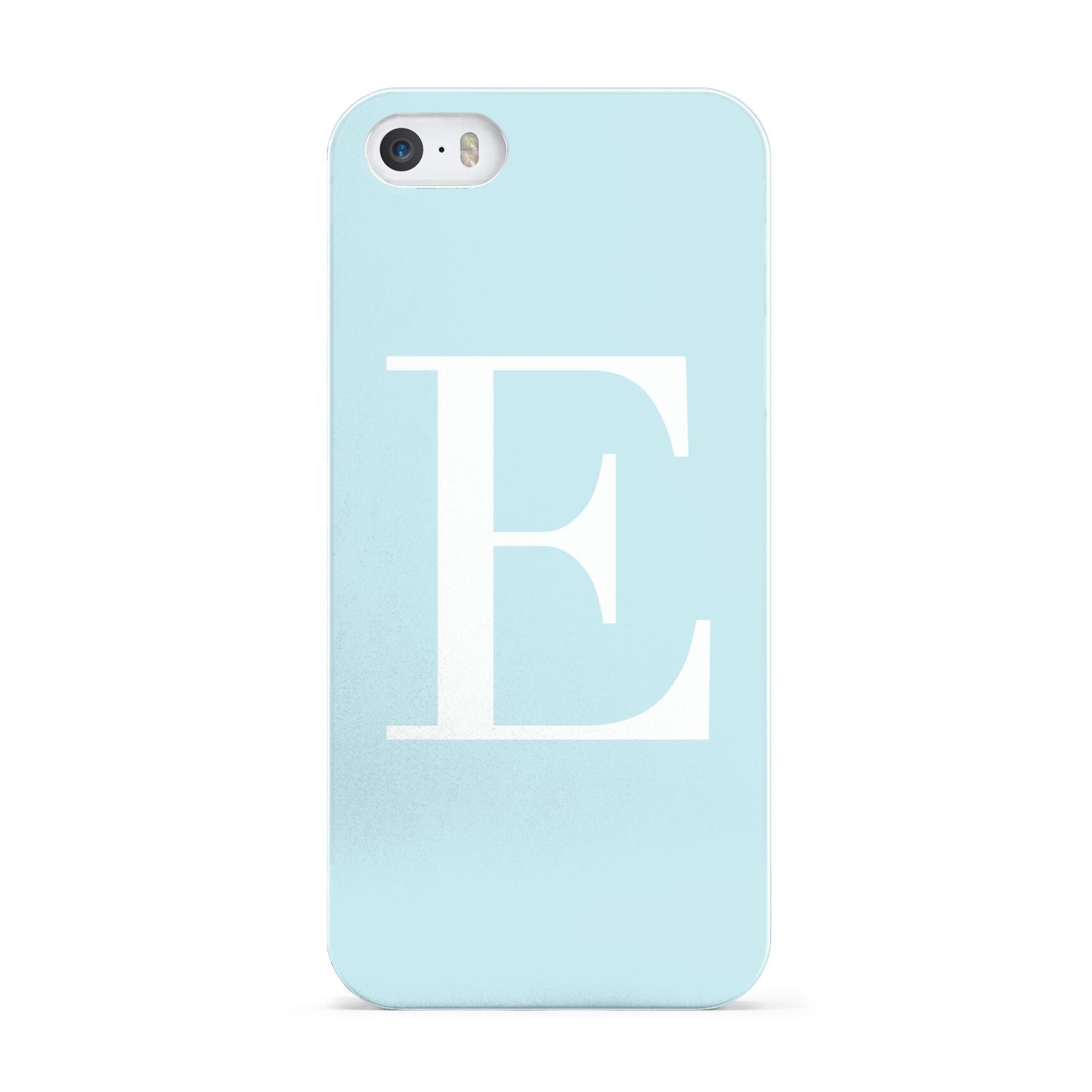 Blue with White Personalised Monogram Apple iPhone 5 Case