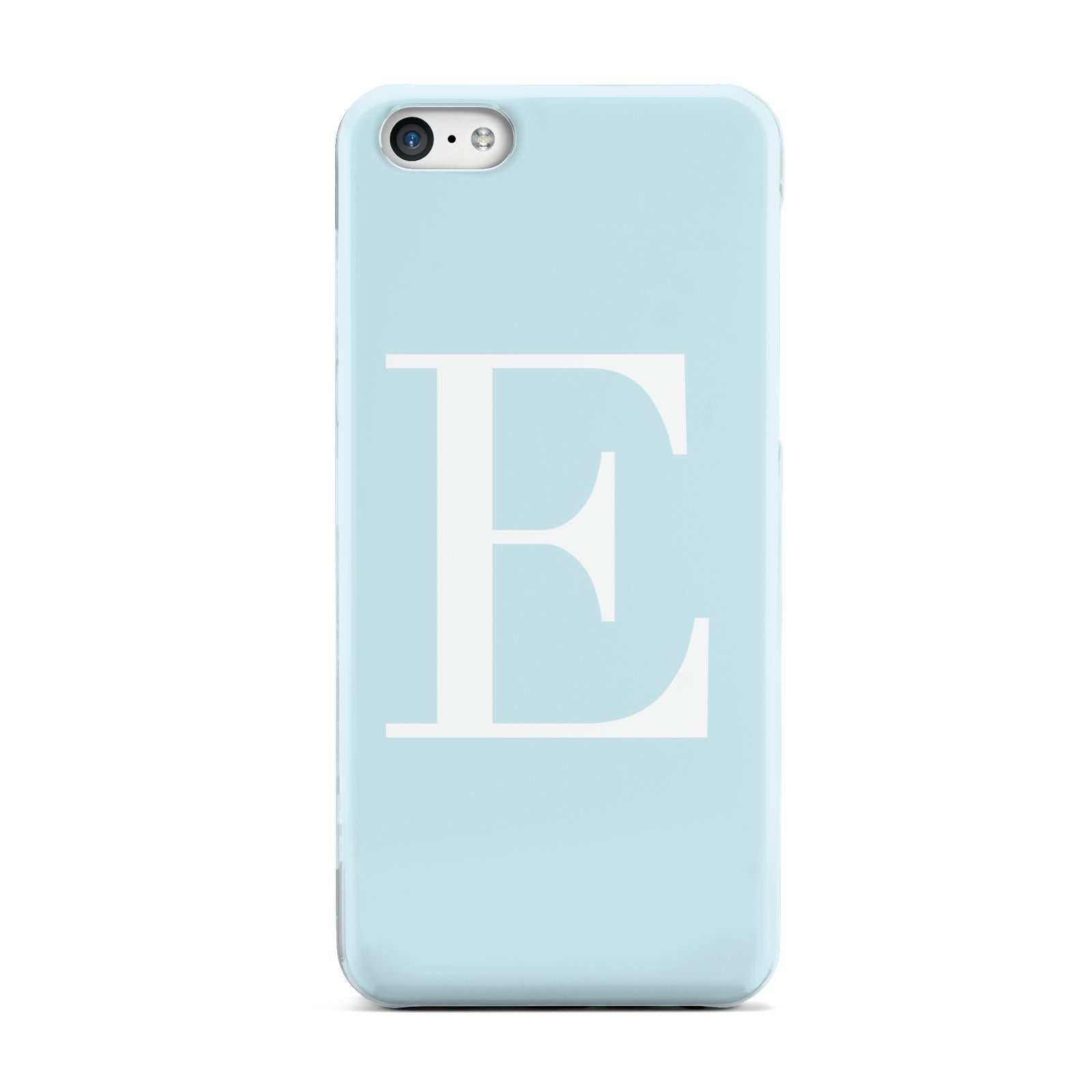 Blue with White Personalised Monogram Apple iPhone 5c Case