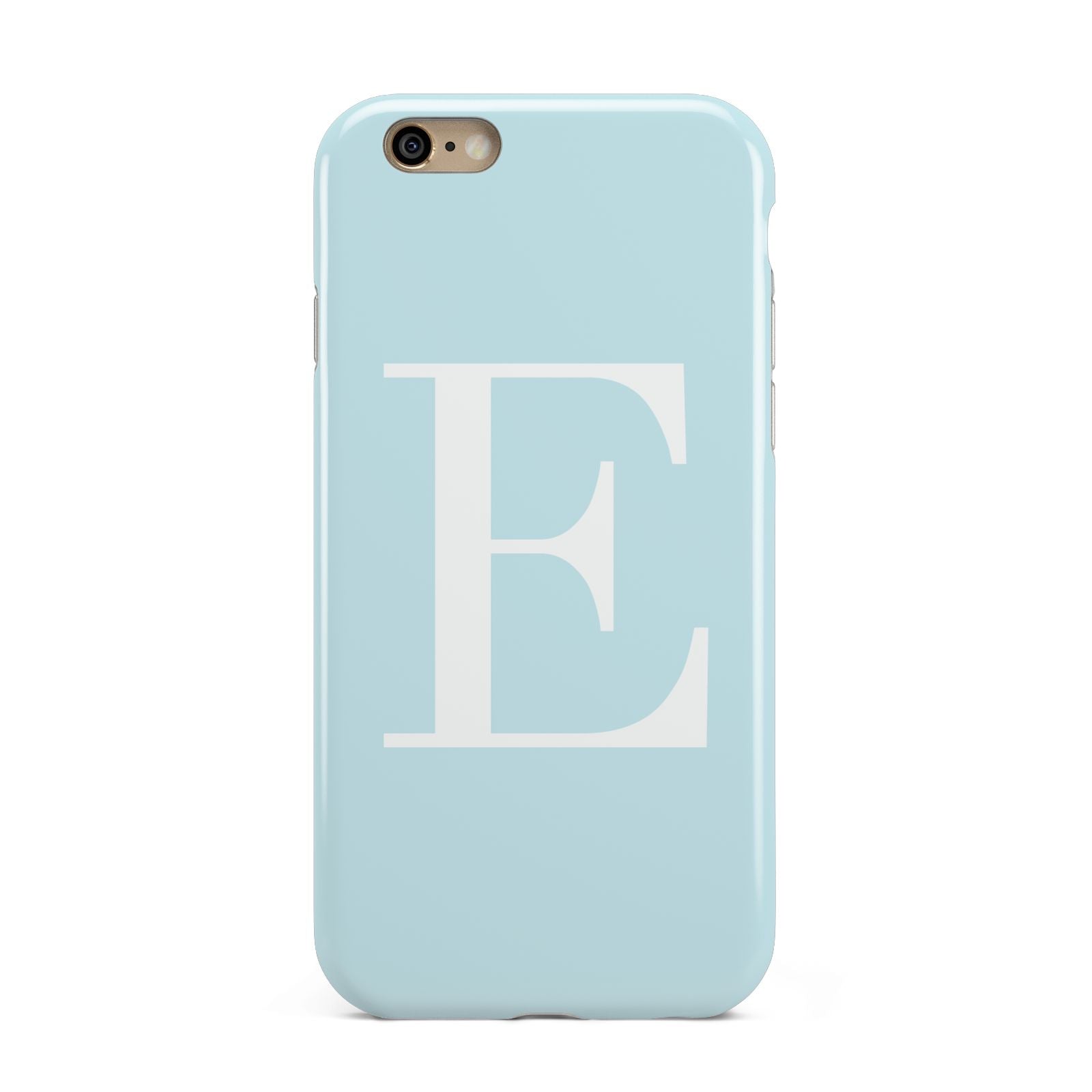 Blue with White Personalised Monogram Apple iPhone 6 3D Tough Case