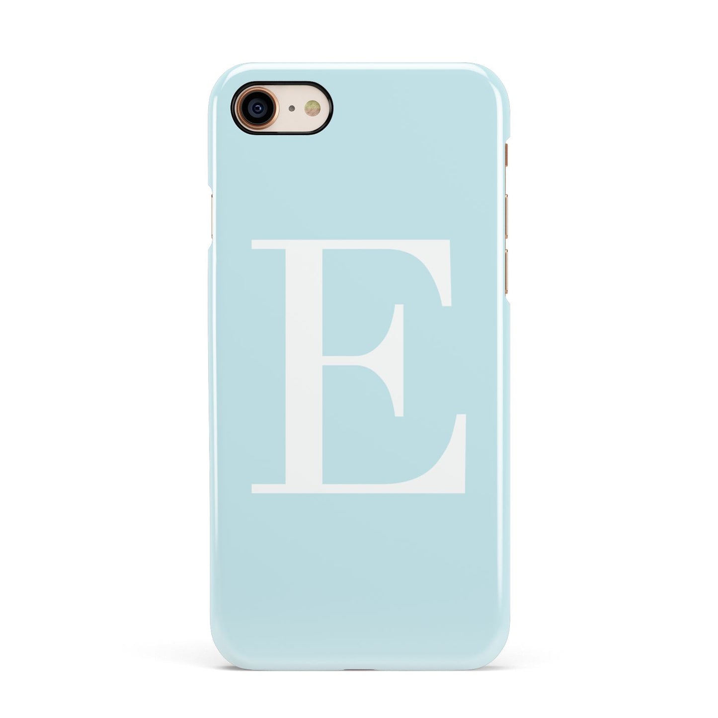 Blue with White Personalised Monogram Apple iPhone 7 8 3D Snap Case