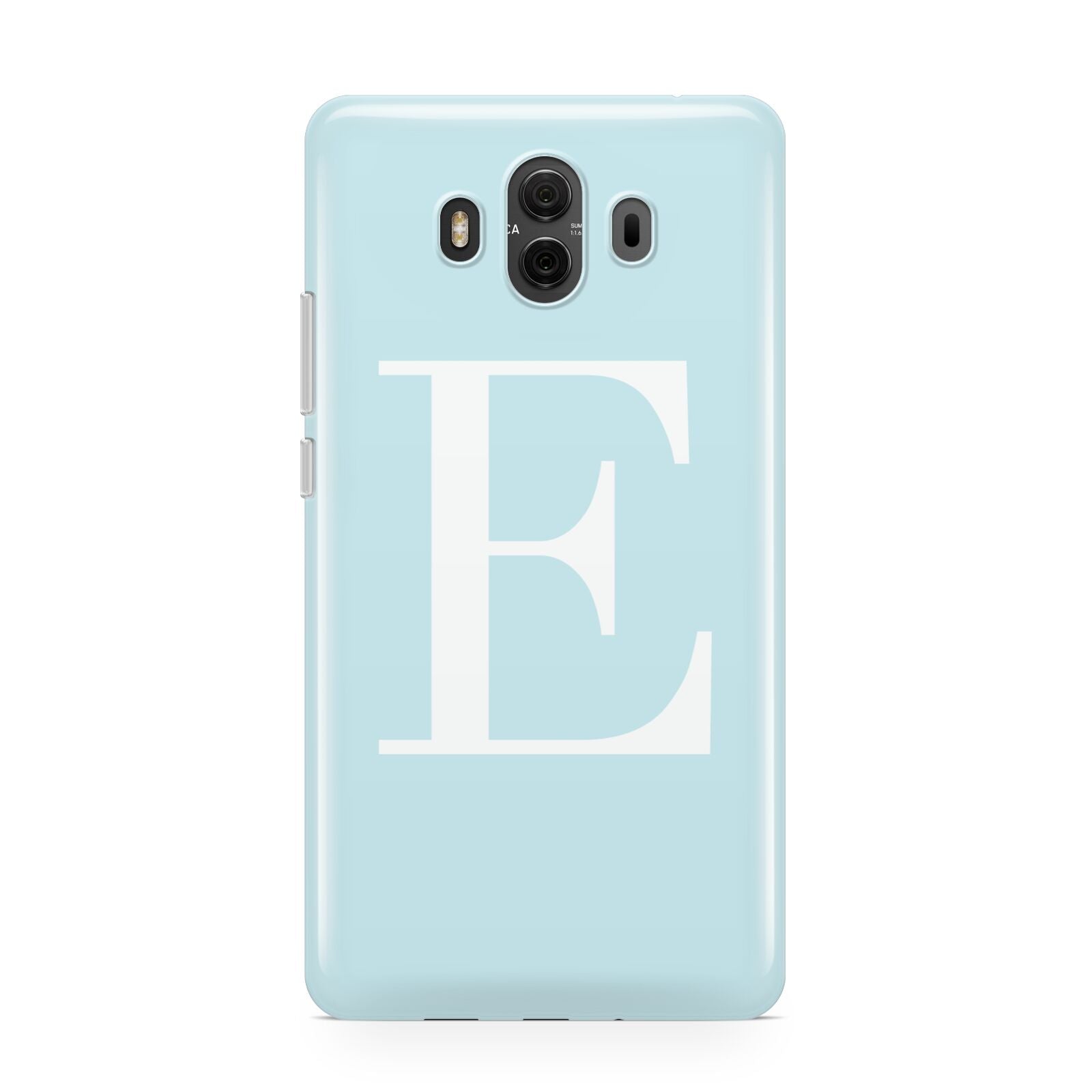 Blue with White Personalised Monogram Huawei Mate 10 Protective Phone Case