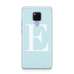 Blue with White Personalised Monogram Huawei Mate 20X Phone Case