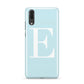 Blue with White Personalised Monogram Huawei P20 Phone Case