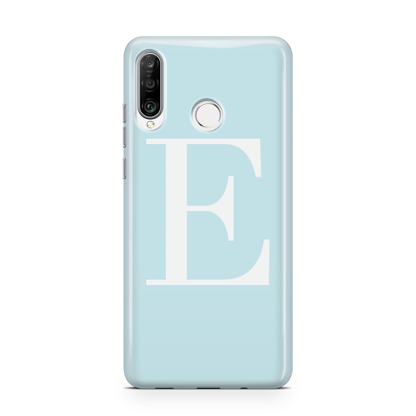 Blue with White Personalised Monogram Huawei P30 Lite Phone Case