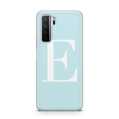 Blue with White Personalised Monogram Huawei P40 Lite 5G Phone Case