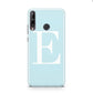 Blue with White Personalised Monogram Huawei P40 Lite E Phone Case
