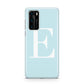 Blue with White Personalised Monogram Huawei P40 Phone Case