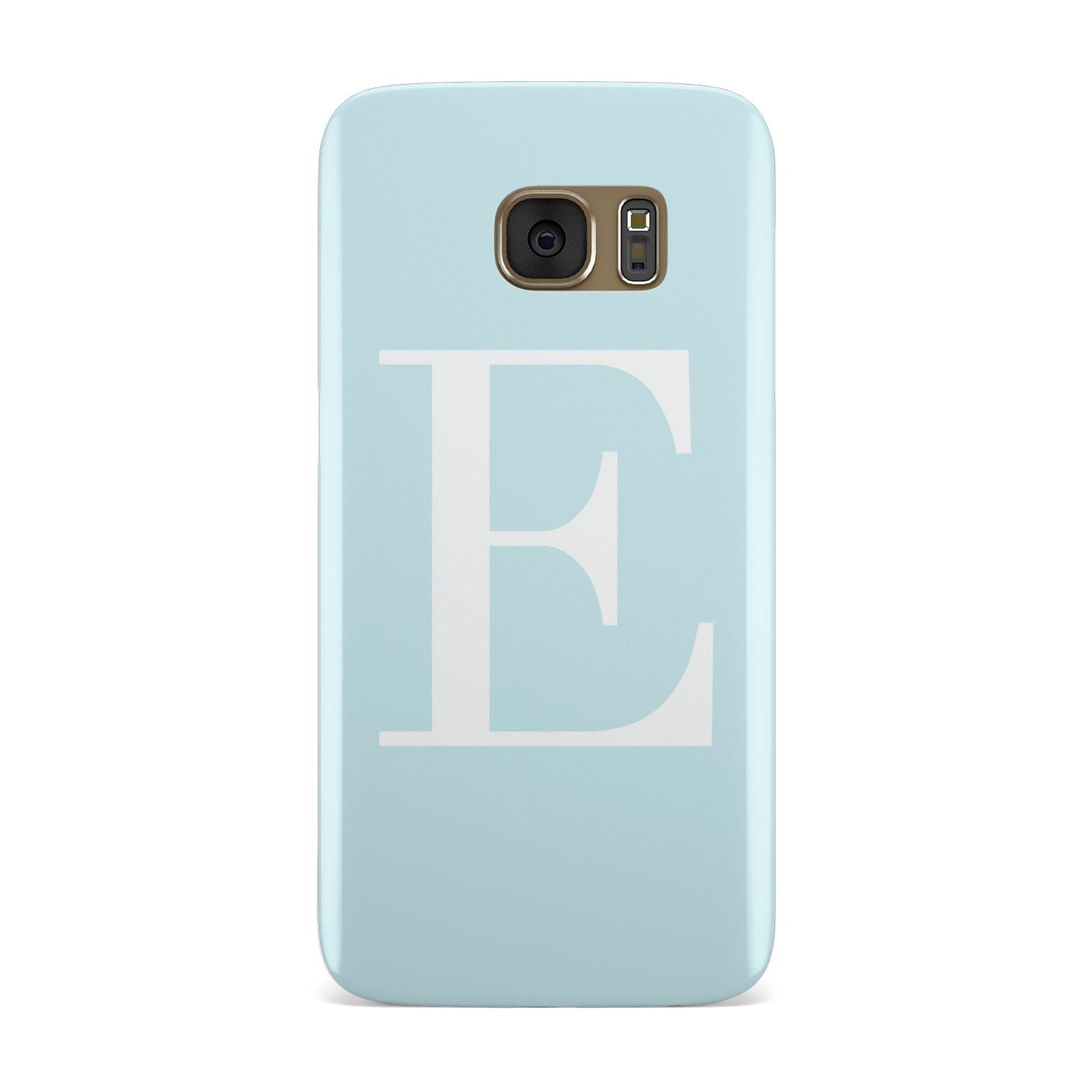 Blue with White Personalised Monogram Samsung Galaxy Case