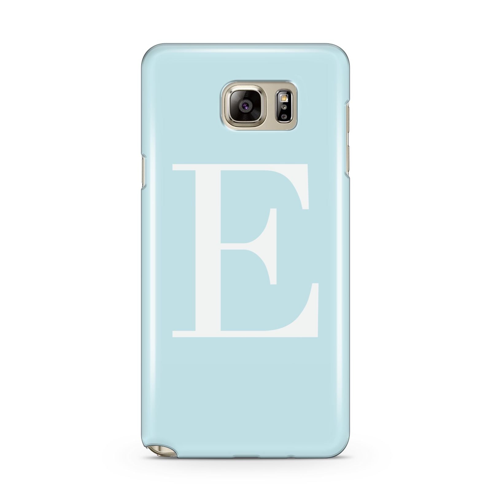 Blue with White Personalised Monogram Samsung Galaxy Note 5 Case