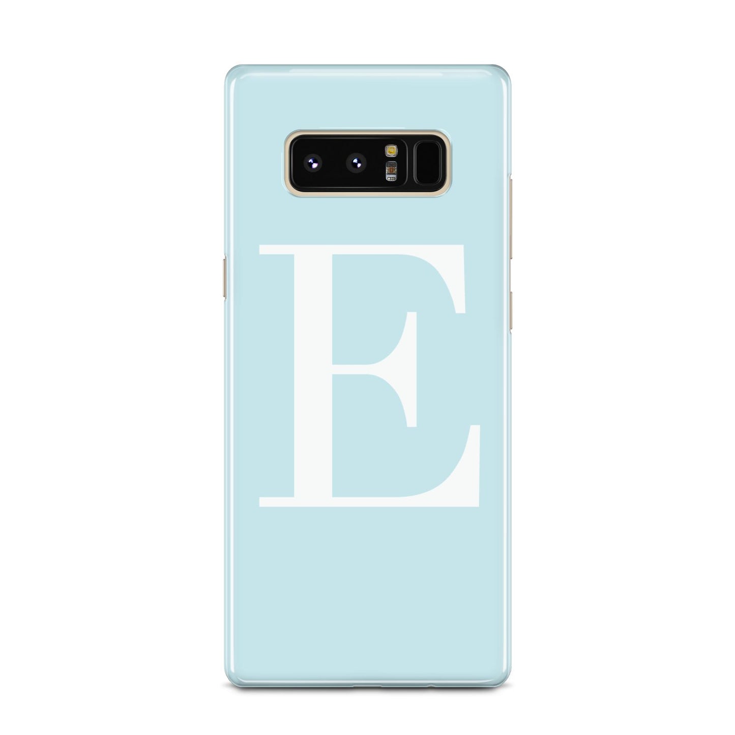 Blue with White Personalised Monogram Samsung Galaxy Note 8 Case