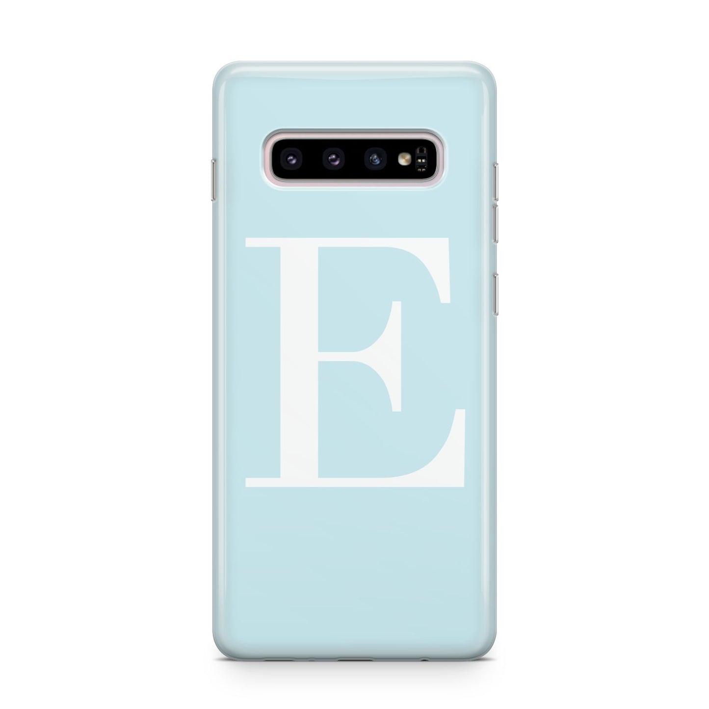 Blue with White Personalised Monogram Samsung Galaxy S10 Plus Case