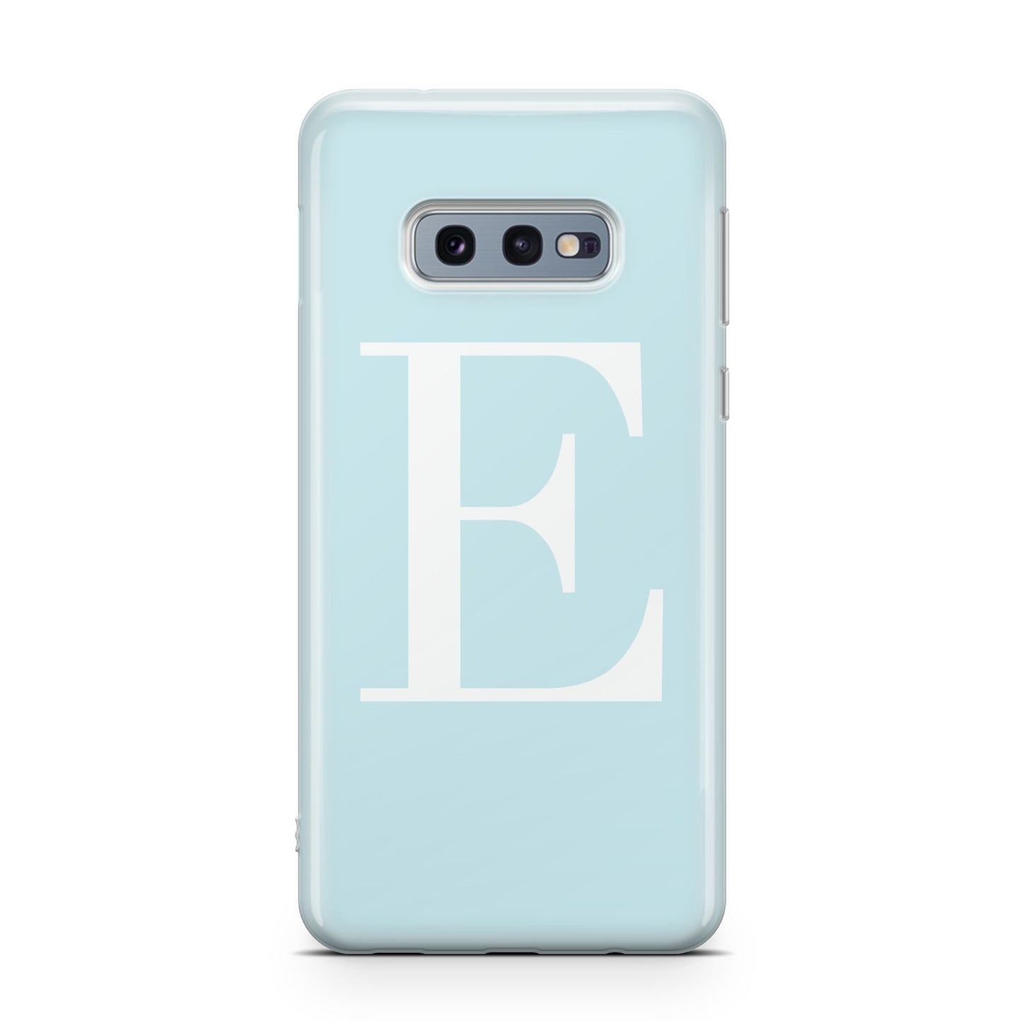 Blue with White Personalised Monogram Samsung Galaxy S10E Case